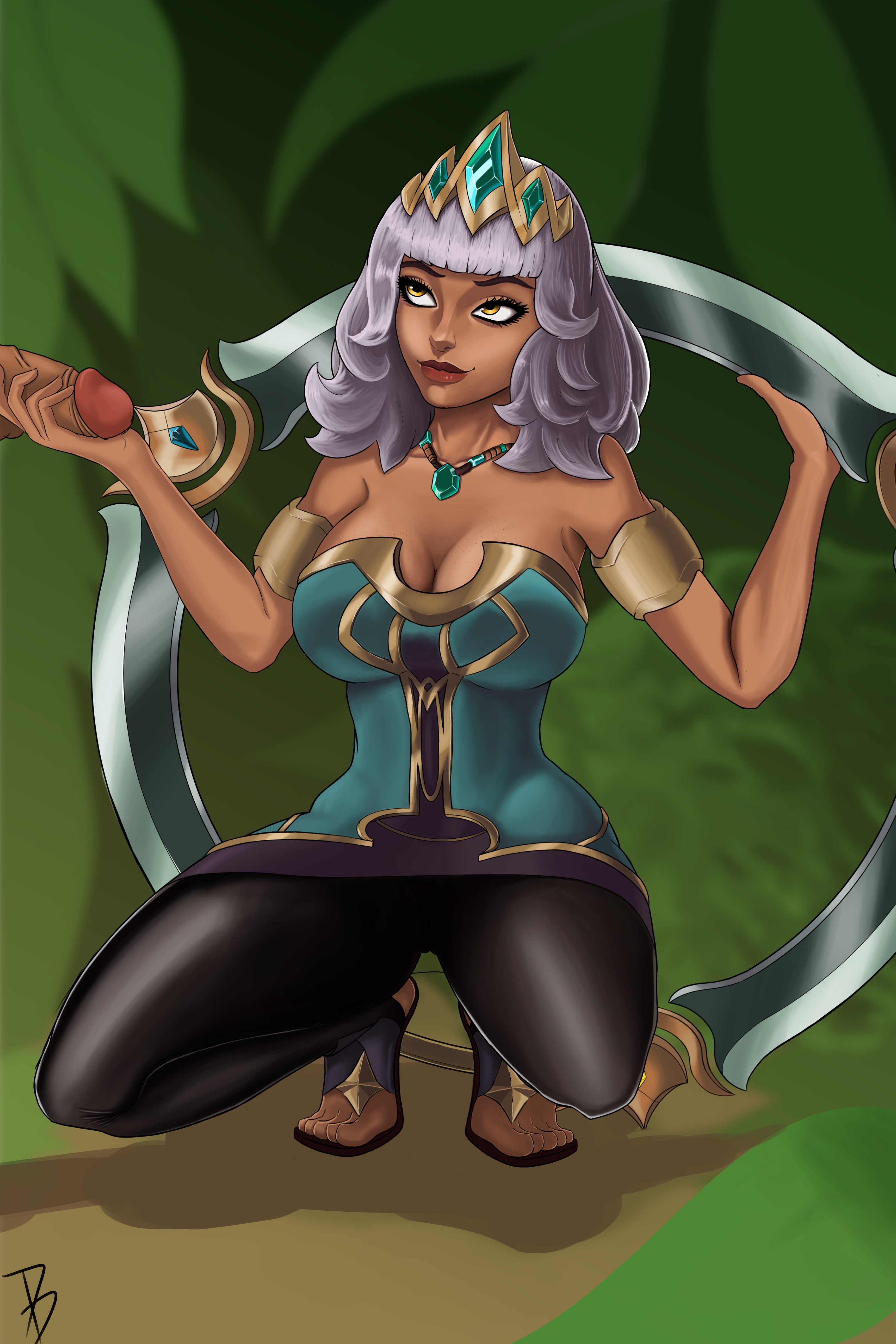 Qiyana Yunalai (League Of Legends) Rule 34 Image