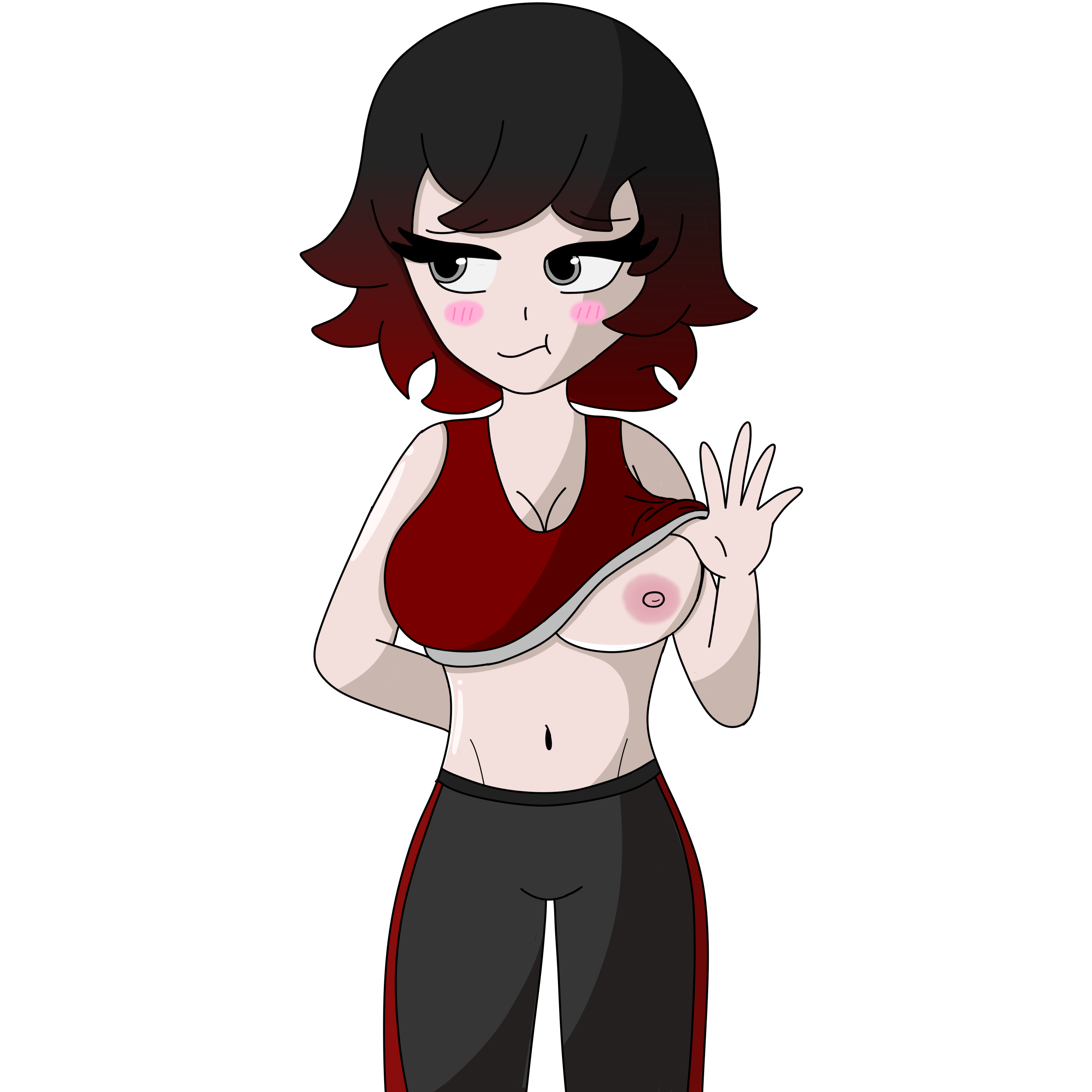 Black And Red Hair Rule 34 Image