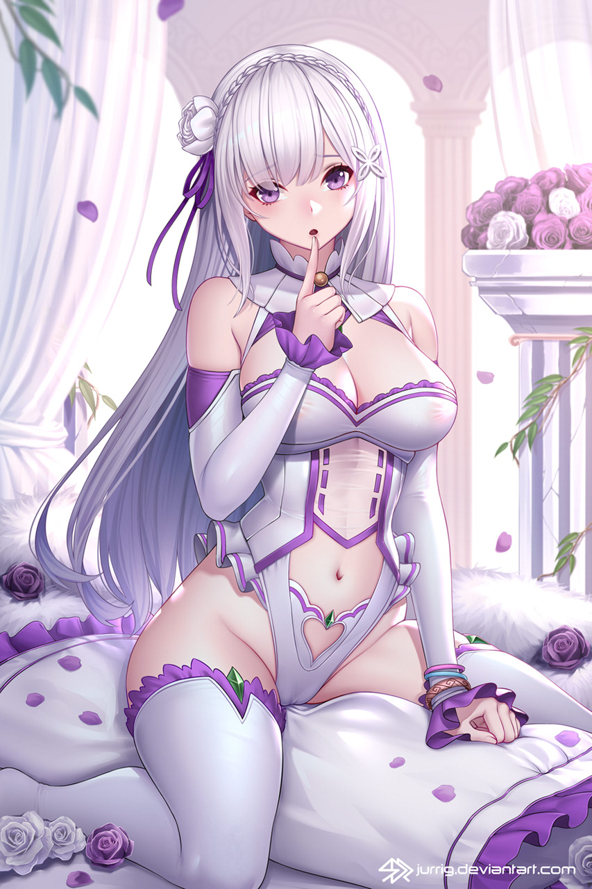 Emilia (Re:Zero) Rule 34 Image