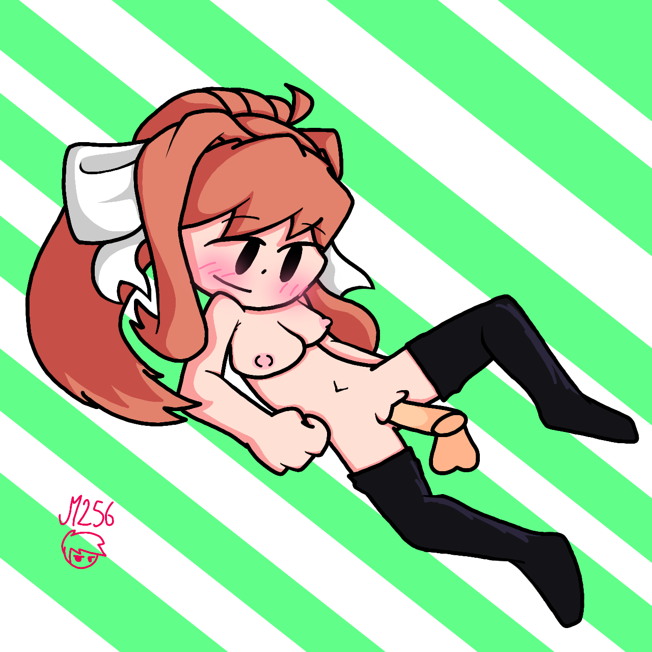 Monika (Doki Doki Literature Club) Rule 34 Image