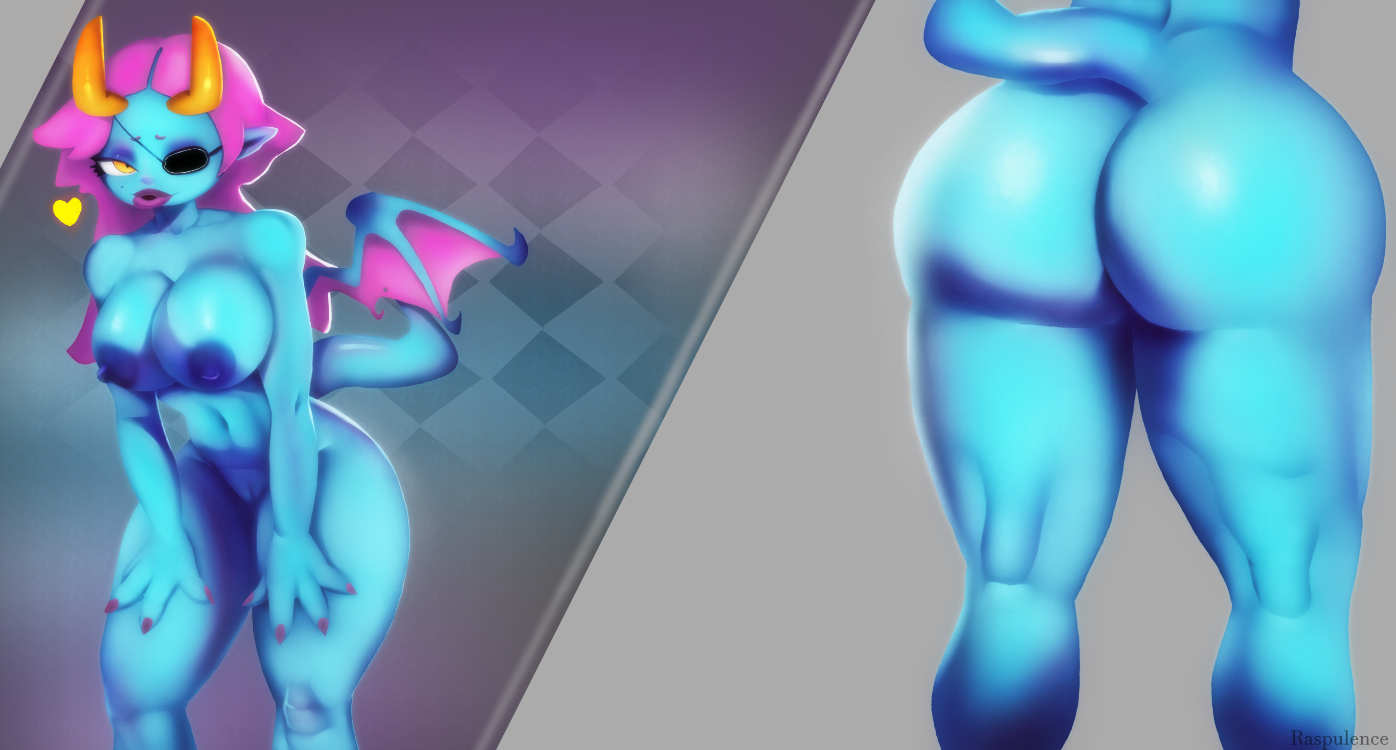 Blue Lady (Nonstop Game: Idle Rpg) Rule 34 Image