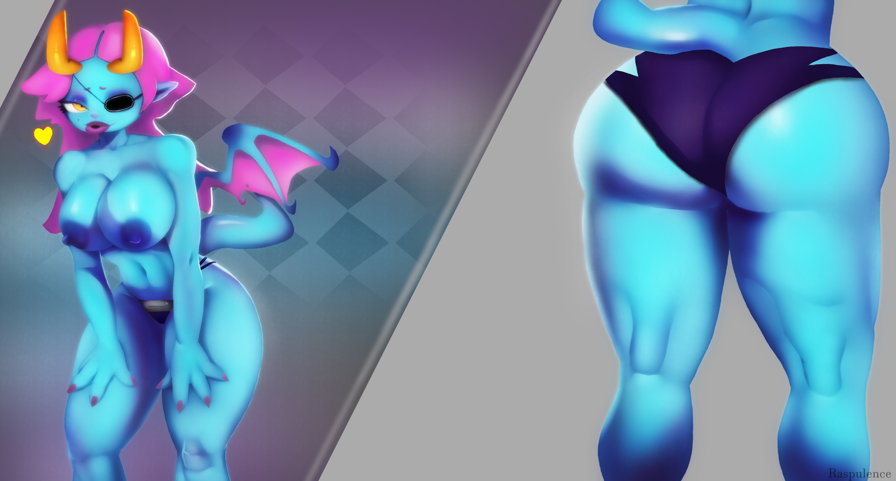 Blue Lady (Nonstop Game: Idle Rpg) Rule 34 Image