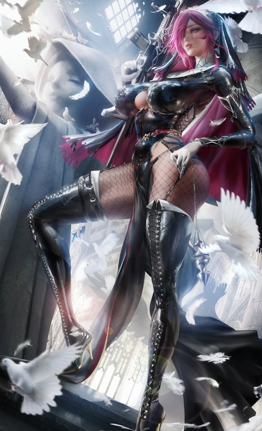 Rosaria (Genshin Impact) Rule 34 Image