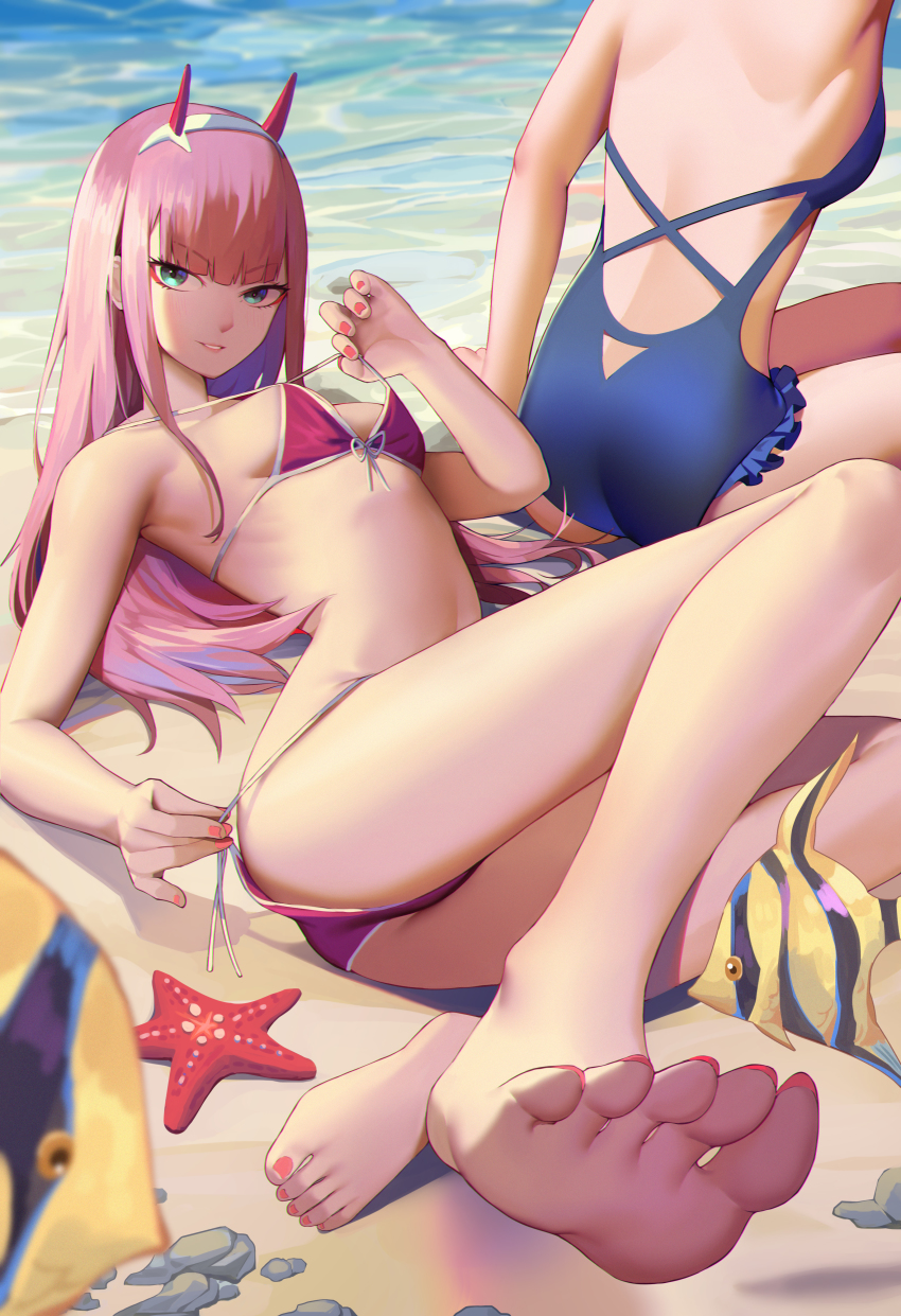 Zero Two (Darling In The Franxx) Rule 34 Image