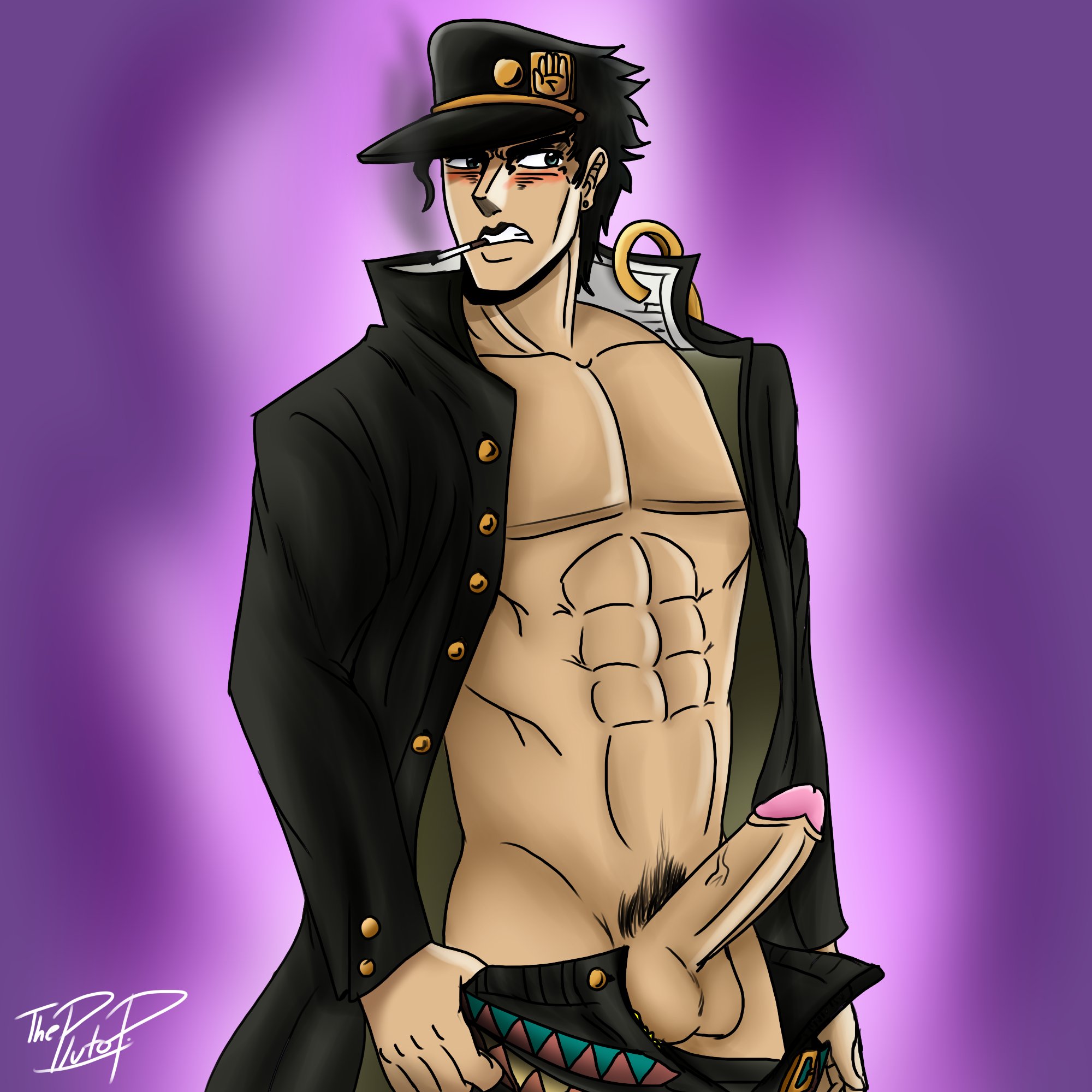 Jotaro Kujo (Jojo'S Bizarre Adventure) Rule 34 Image