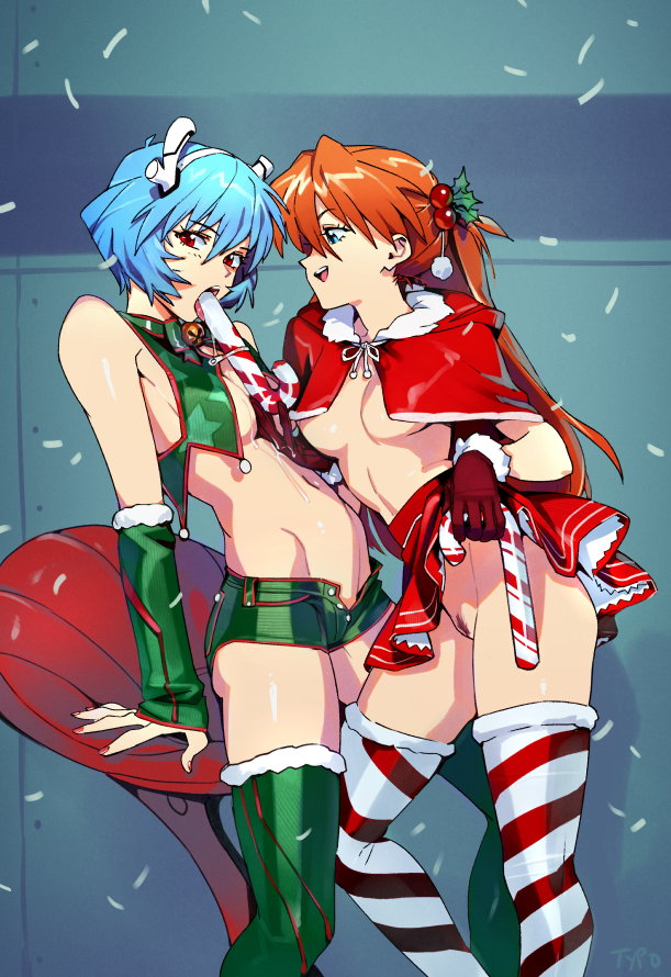 Ayanami Rei (Christmas) Rule 34 Image