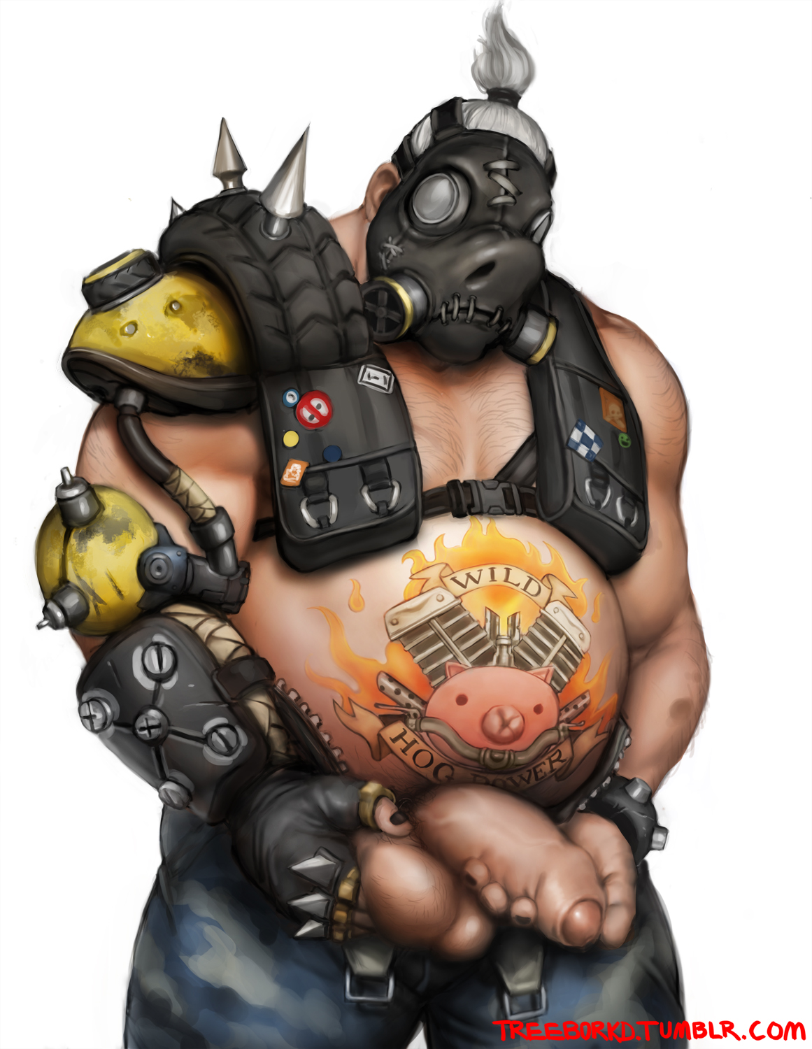 Roadhog (Overwatch) Rule 34 Image