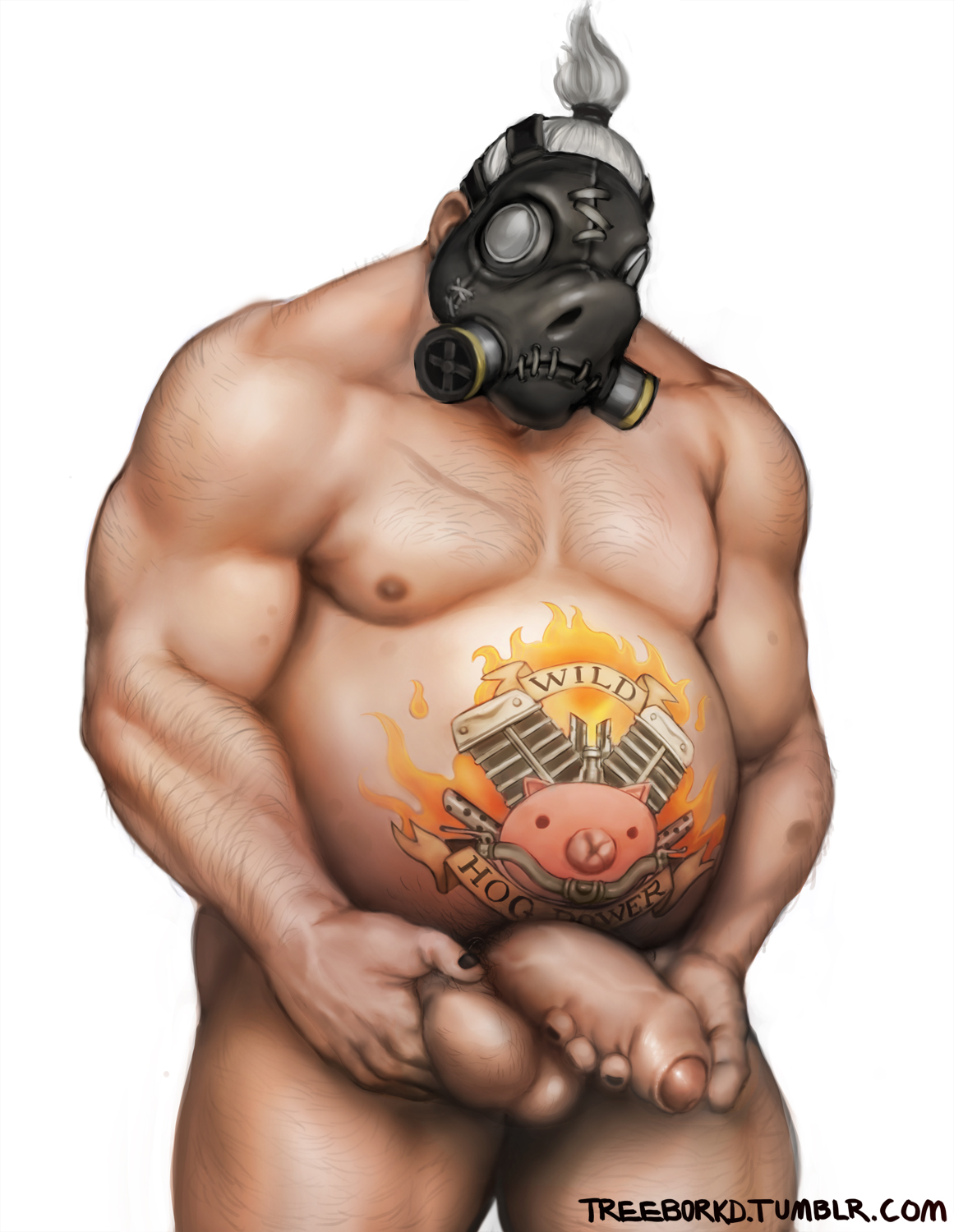Roadhog (Overwatch) Rule 34 Image