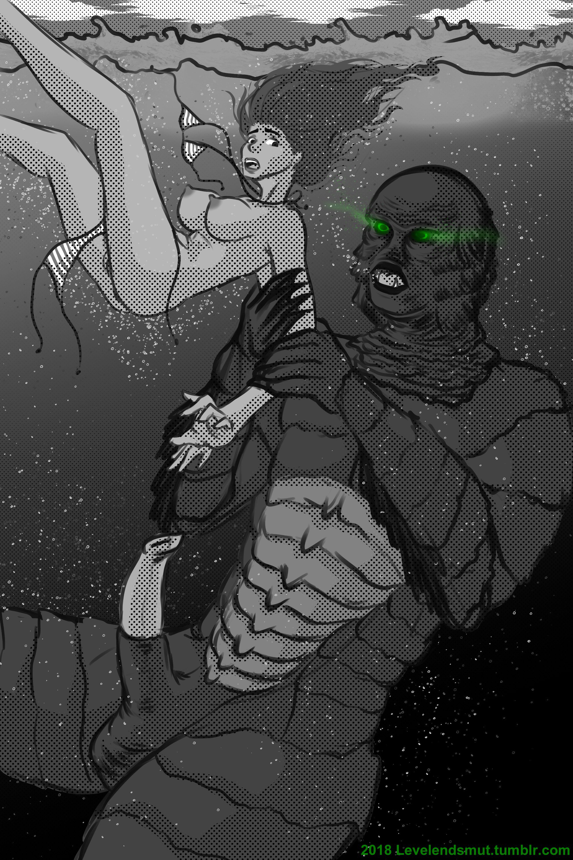 Gill-Man (Creature From The Black Lagoon) Rule 34 Image