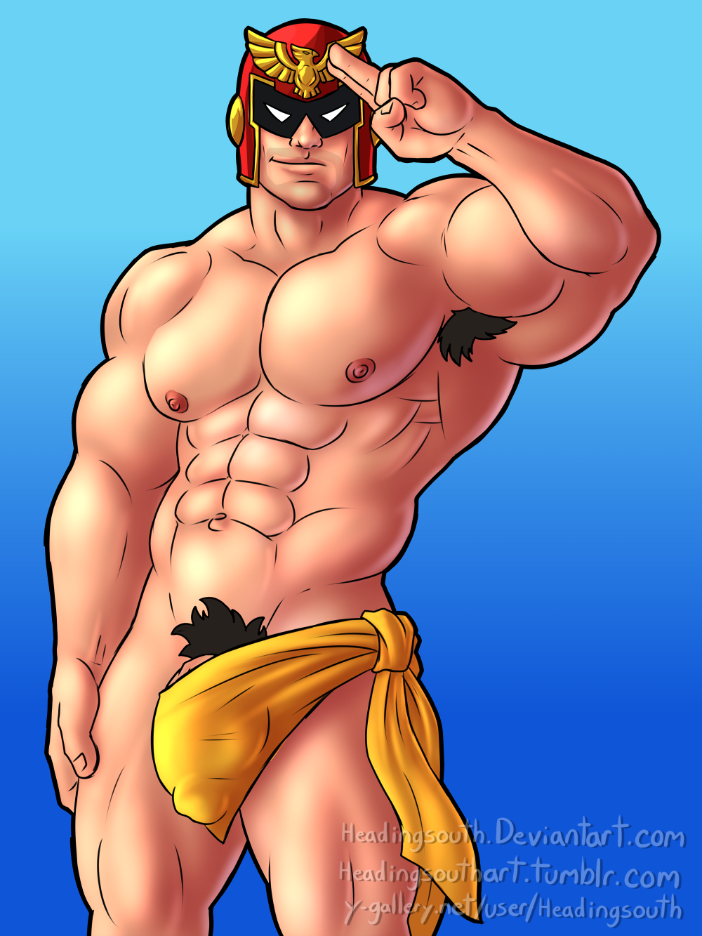 Captain Falcon (F-Zero) Rule 34 Image