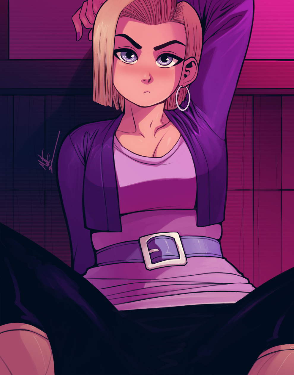 Android 18 (Dragon Ball) Rule 34 Image
