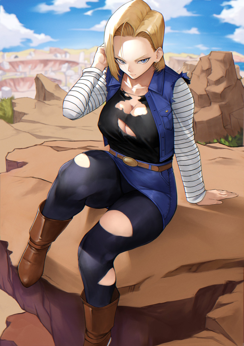Android 18 (Dragon Ball) Rule 34 Image