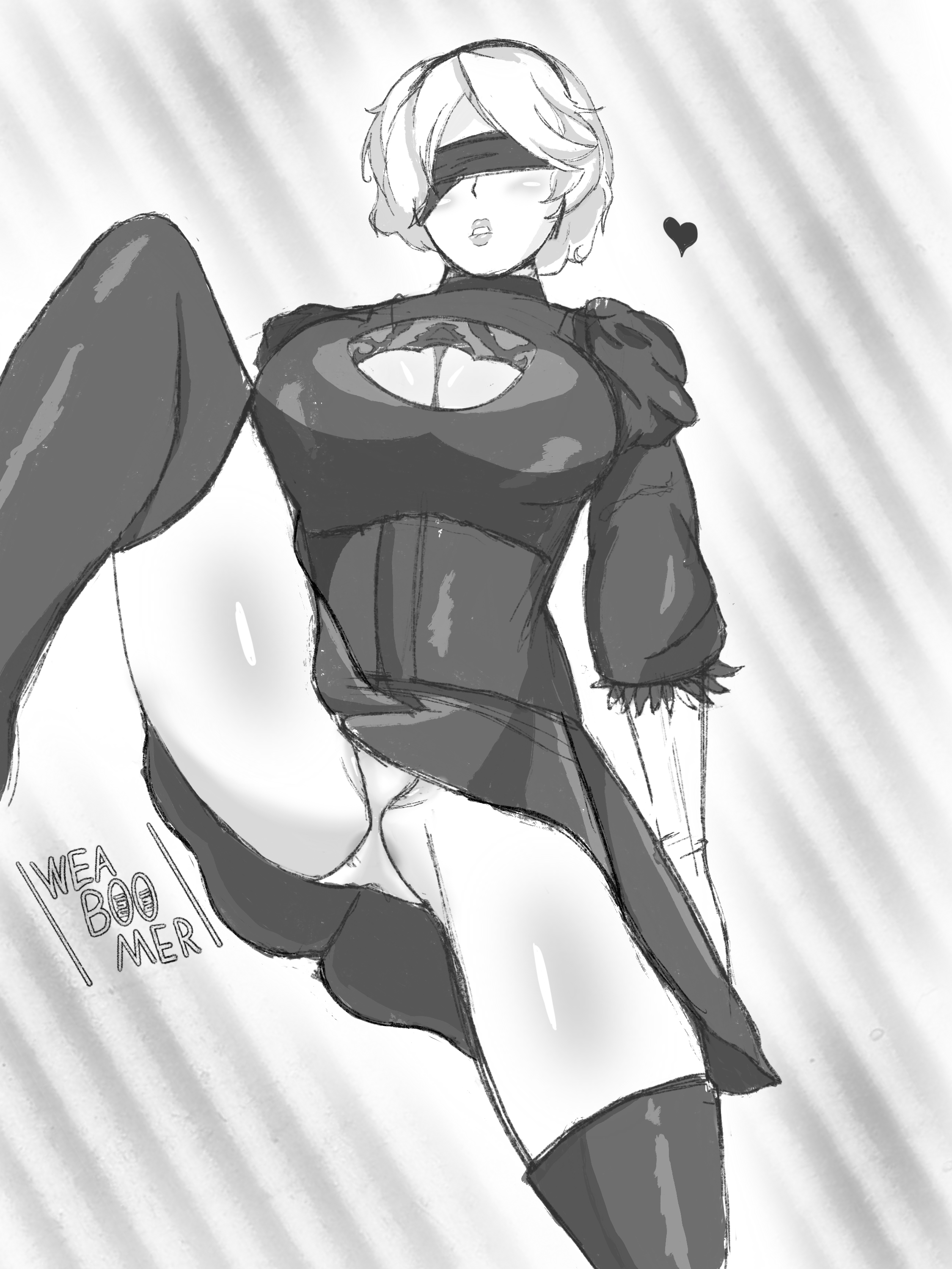 Yorha 2b (Nier: Automata) Rule 34 Image