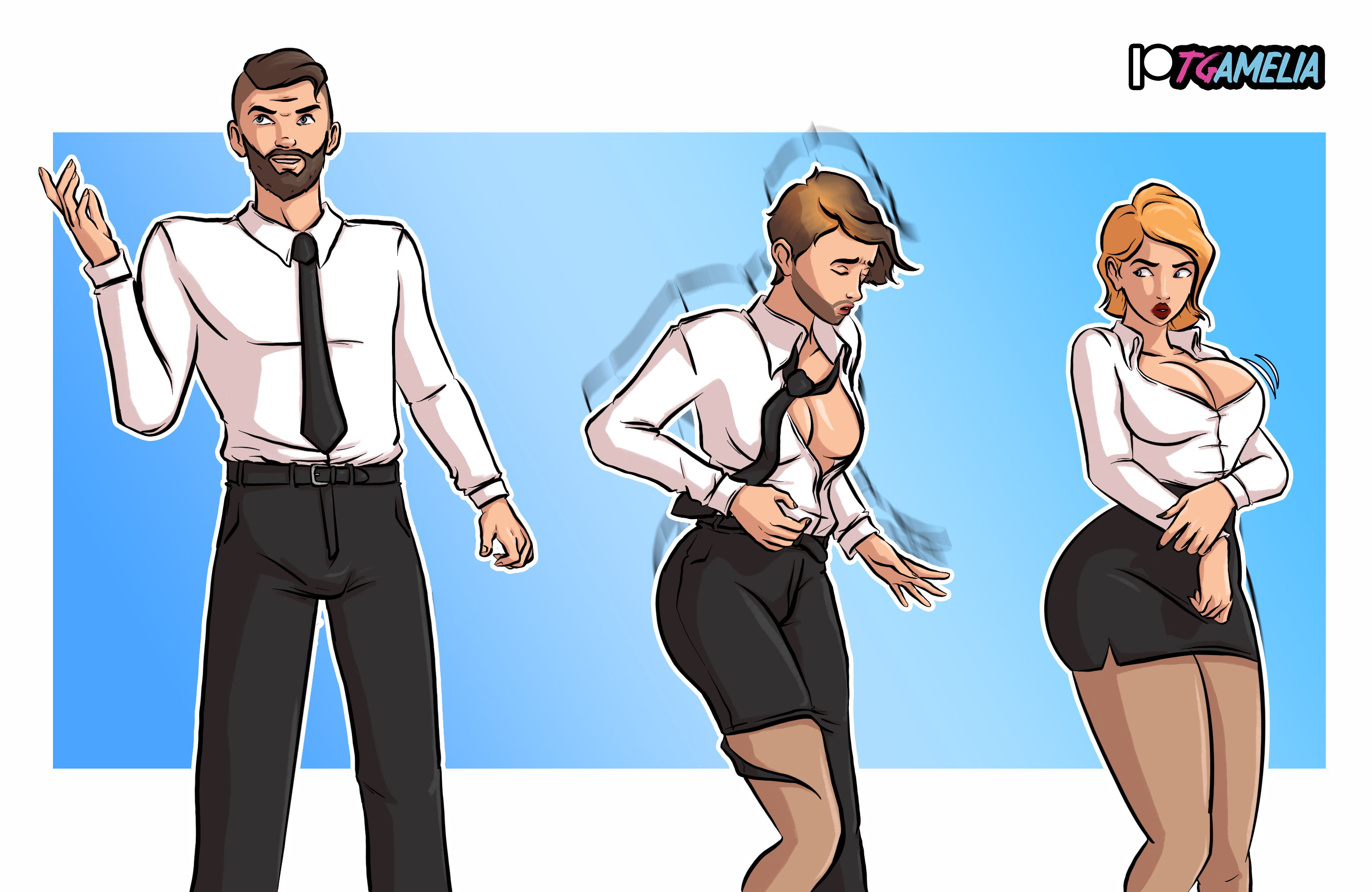 Genderswap (Mtf) Rule 34 Image