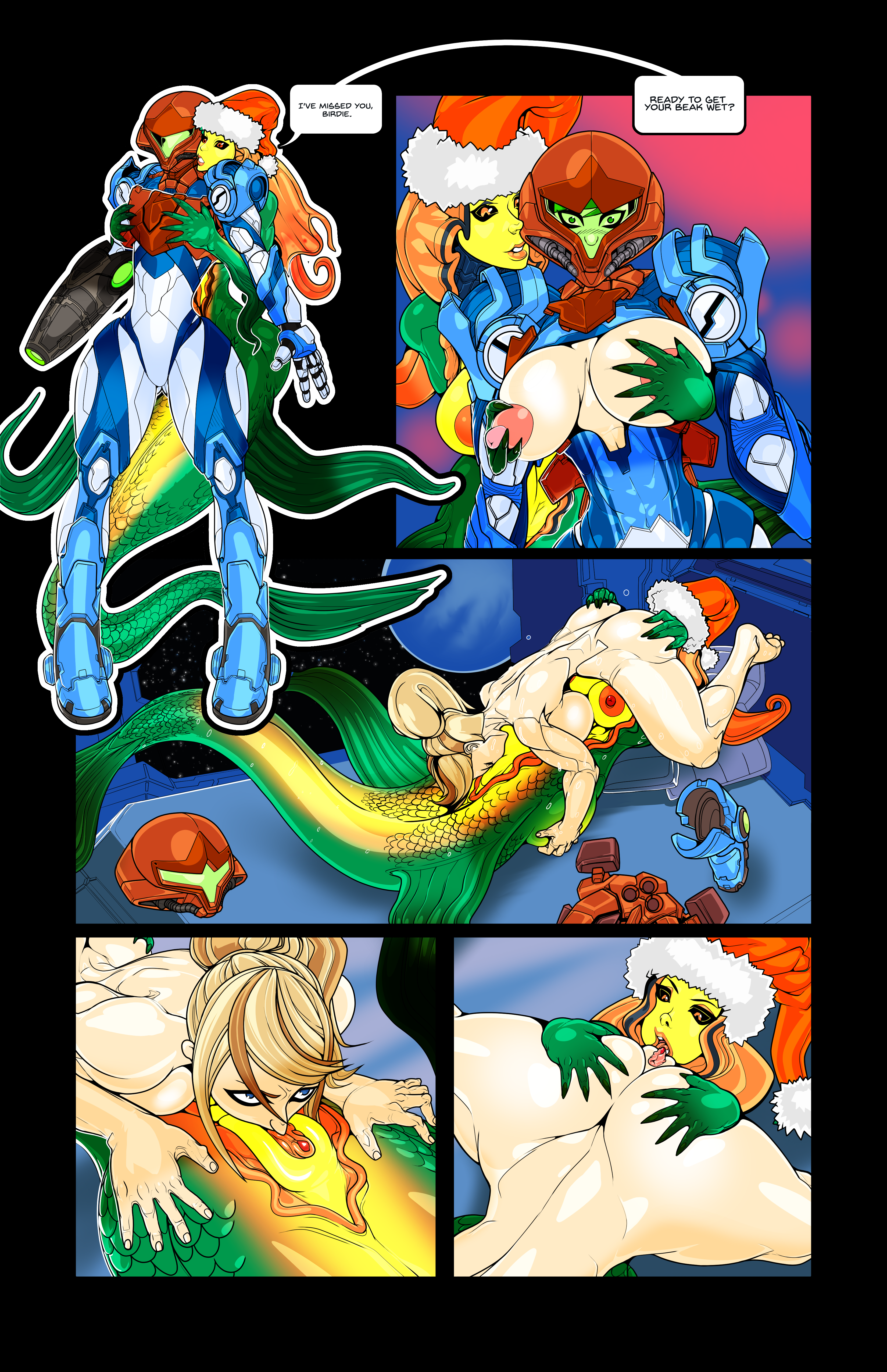 Armored Samus (Christmas) Rule 34 Image