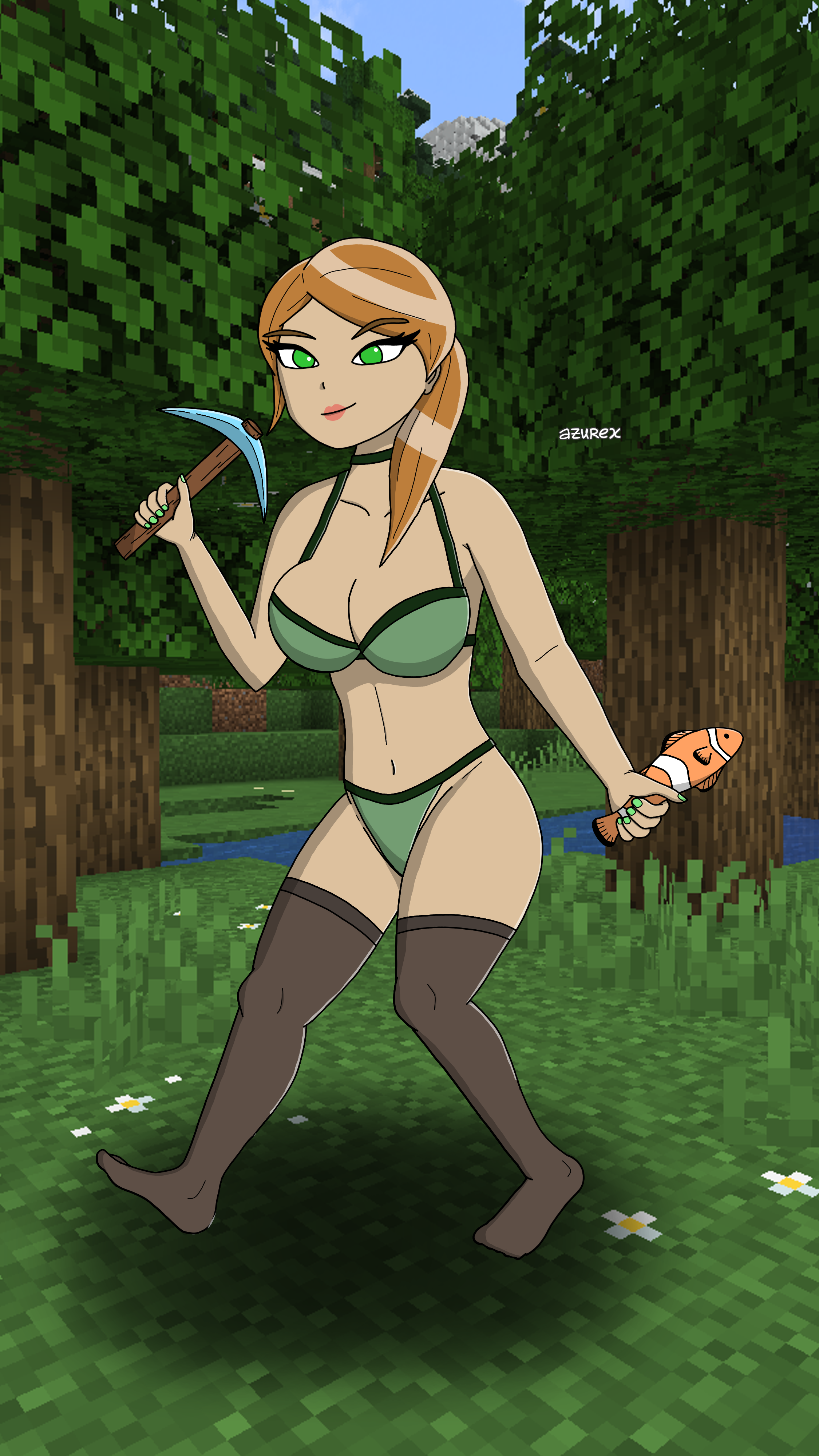 Alex (Minecraft) Rule 34 Image