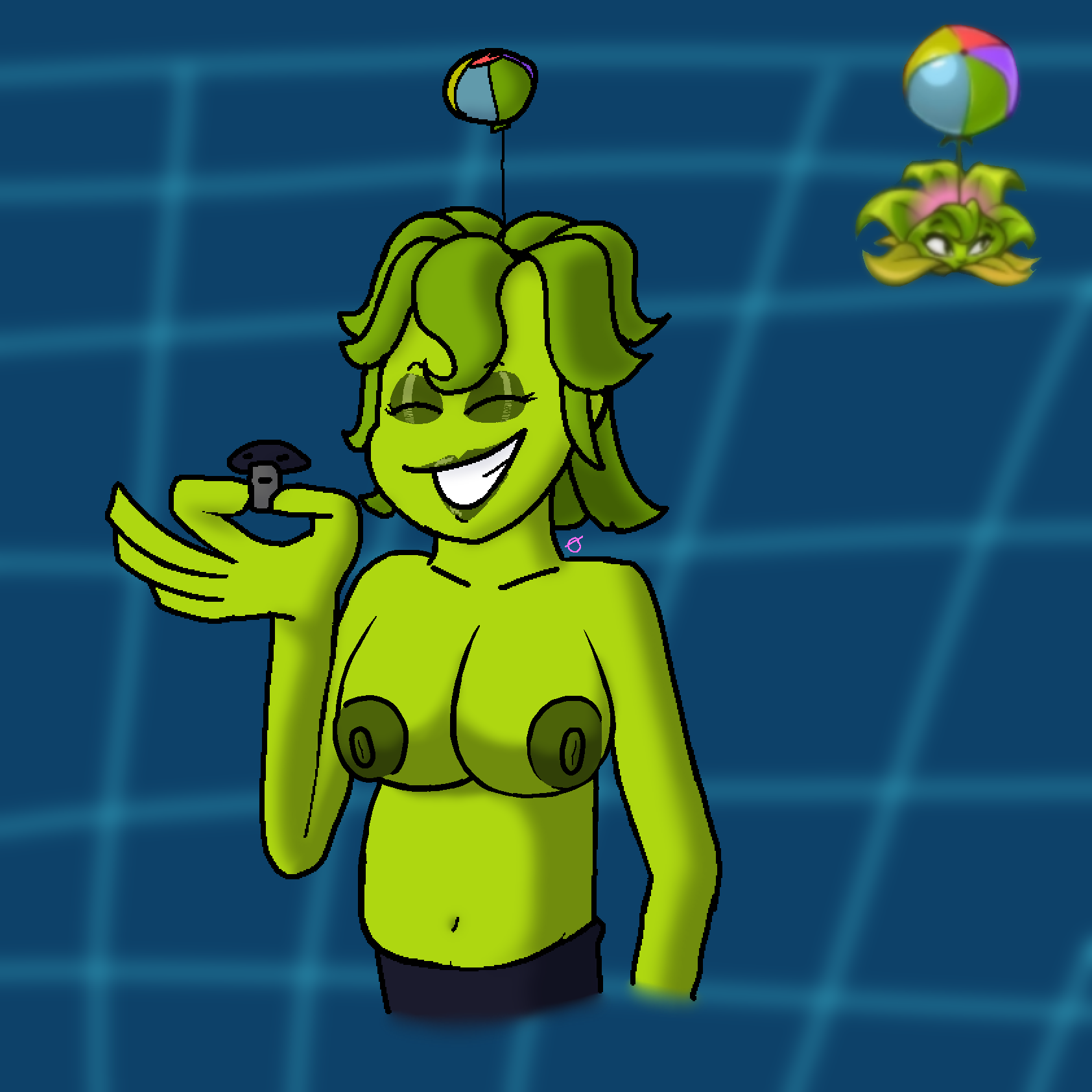 Boom Balloon Flower (Plants Vs Zombies) Rule 34 Image