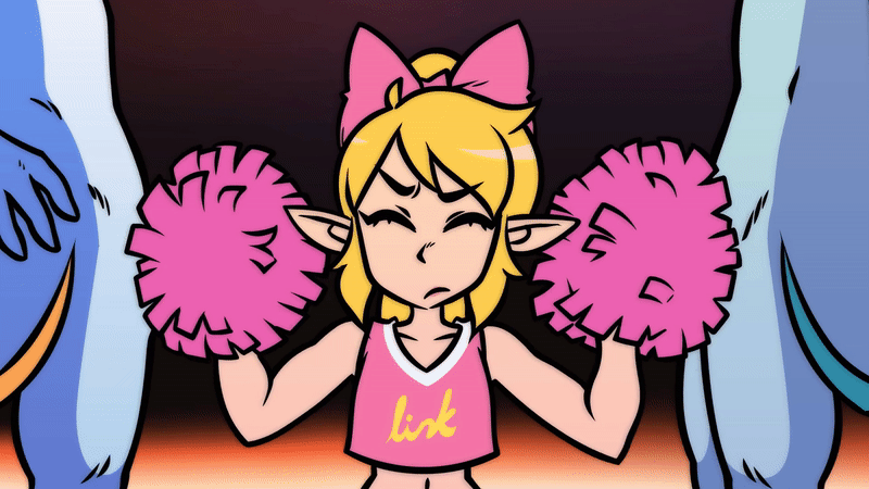 Cheerleader Link (The Legend Of Zelda) Rule 34 Image
