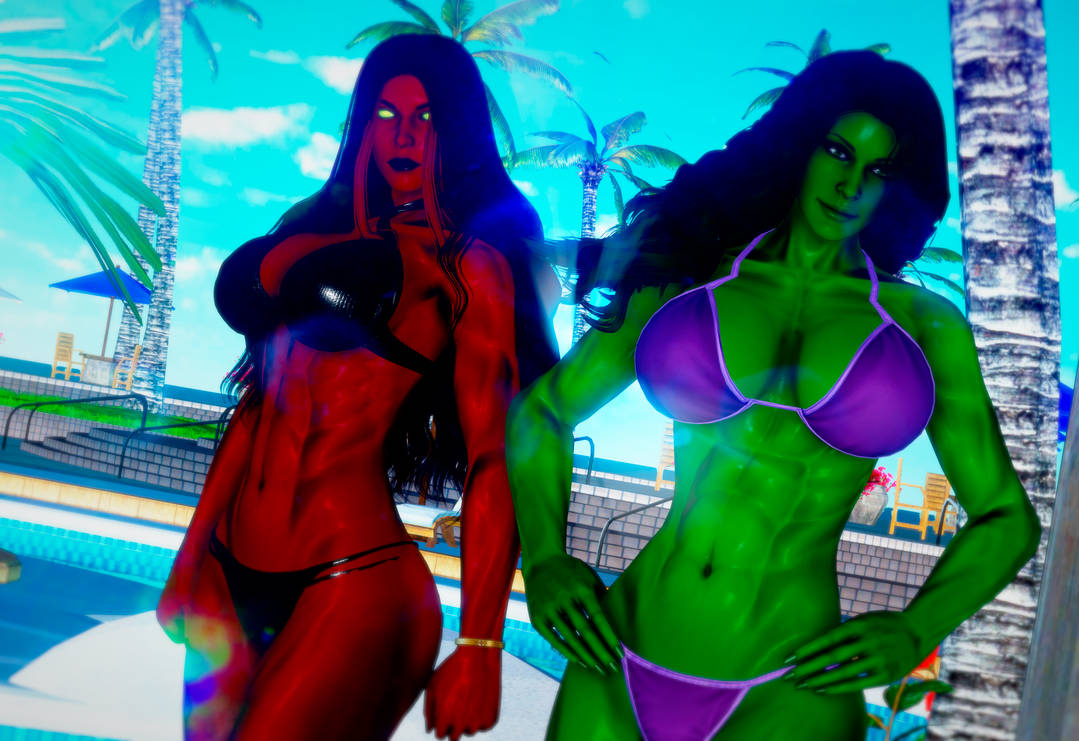 Red She-Hulk (Hulk (Series)) Rule 34 Image