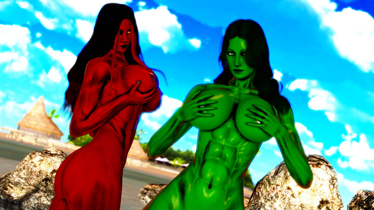 Red She-Hulk (Hulk (Series)) Rule 34 Image