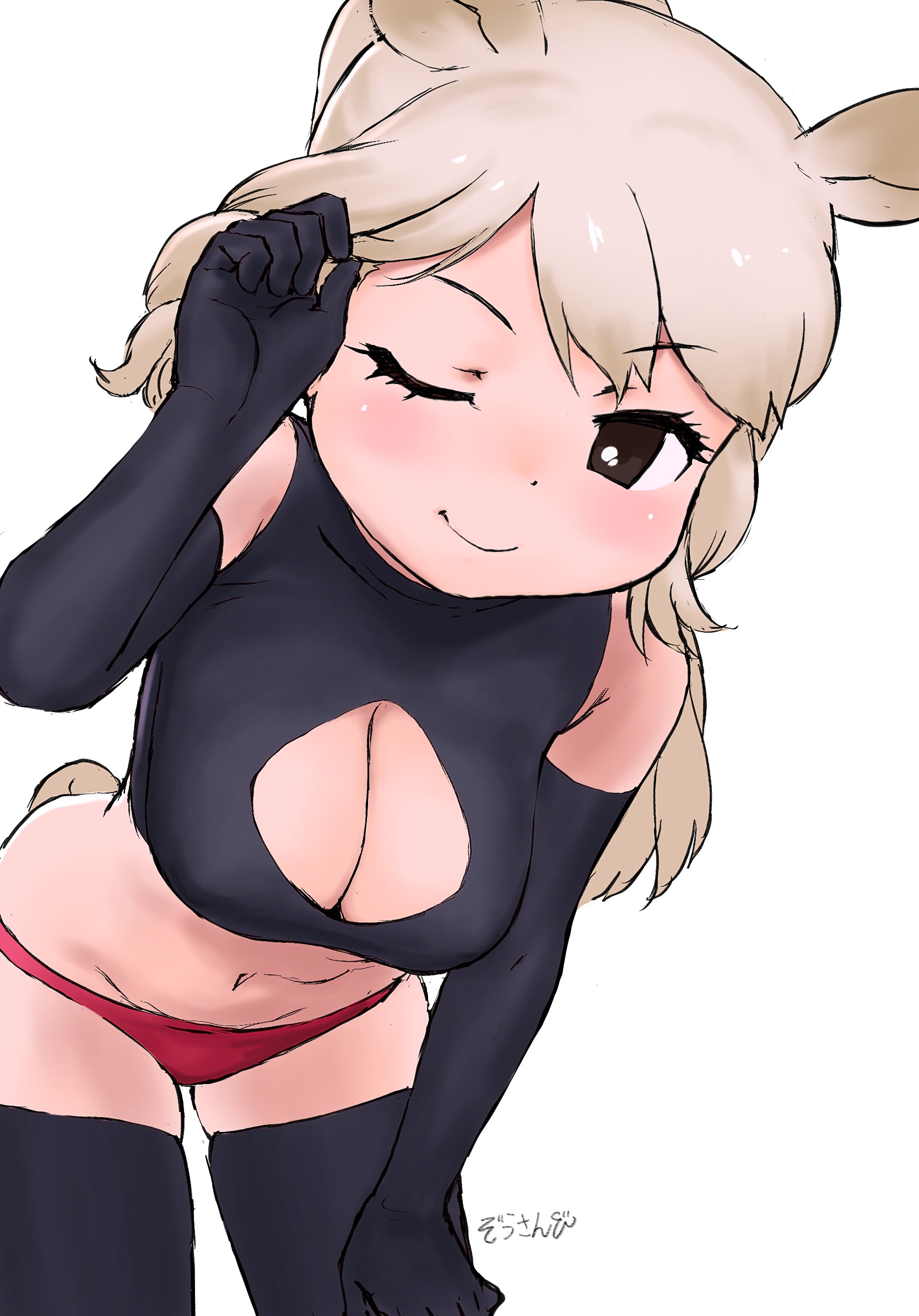 White Rhinoceros (Kemono Friends) Rule 34 Image