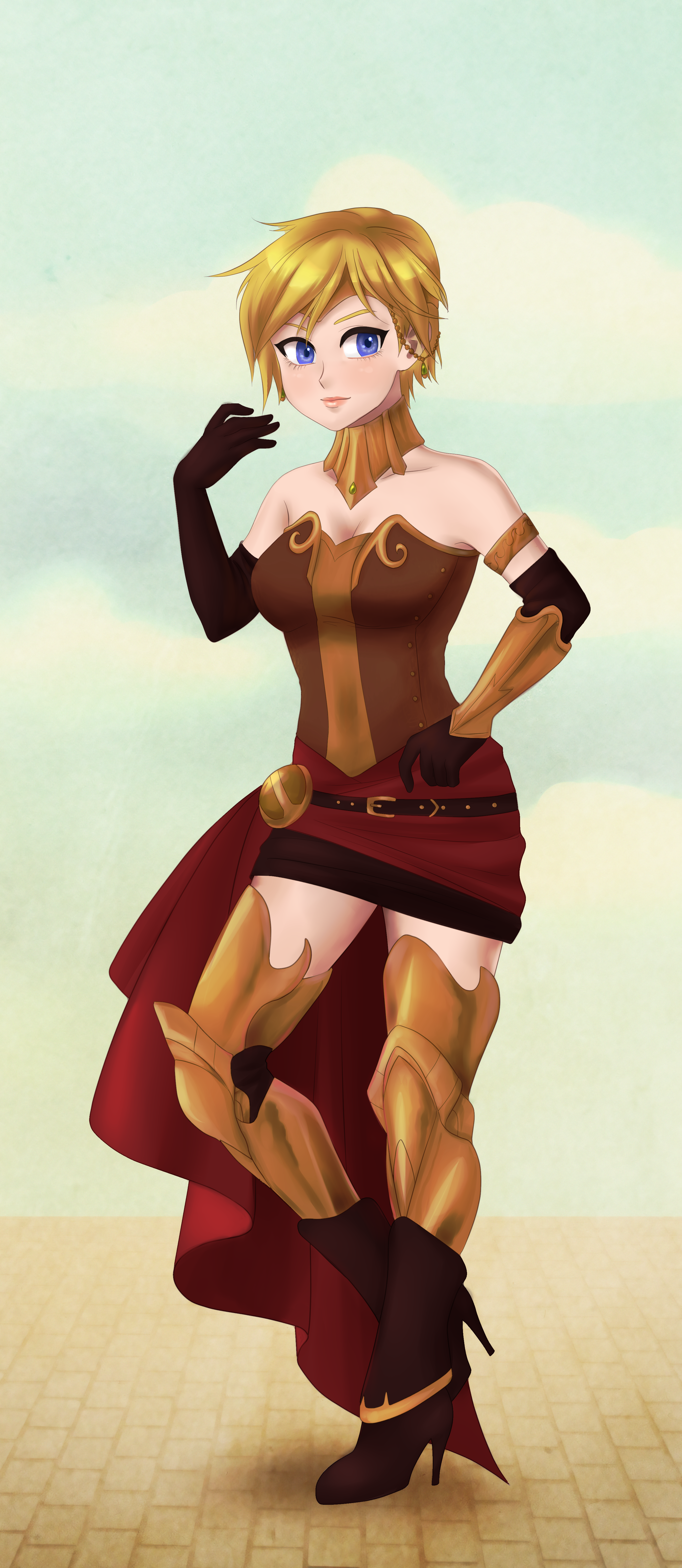 Female Jaune Arc (Rwby) Rule 34 Image