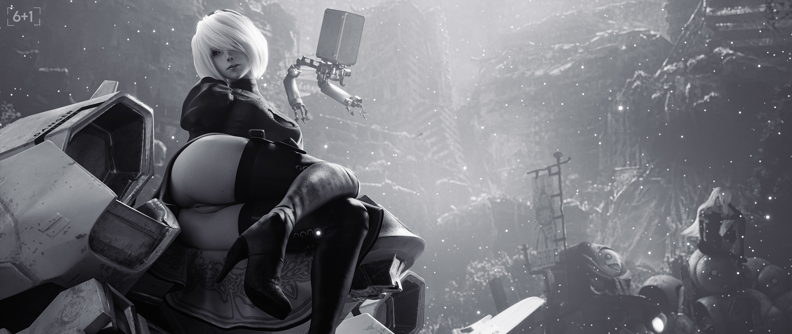 Yorha 2b (Nier: Automata) Rule 34 Image