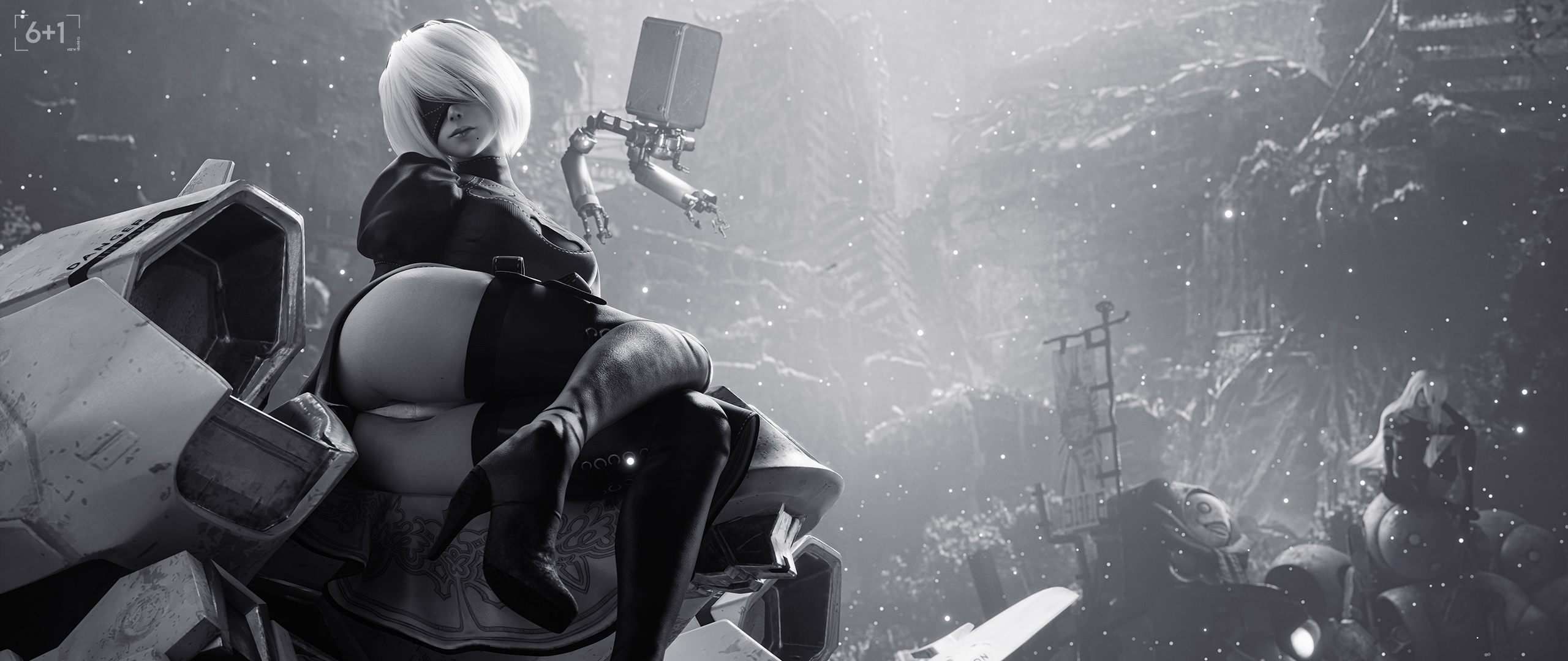 Yorha 2b (Nier: Automata) Rule 34 Image