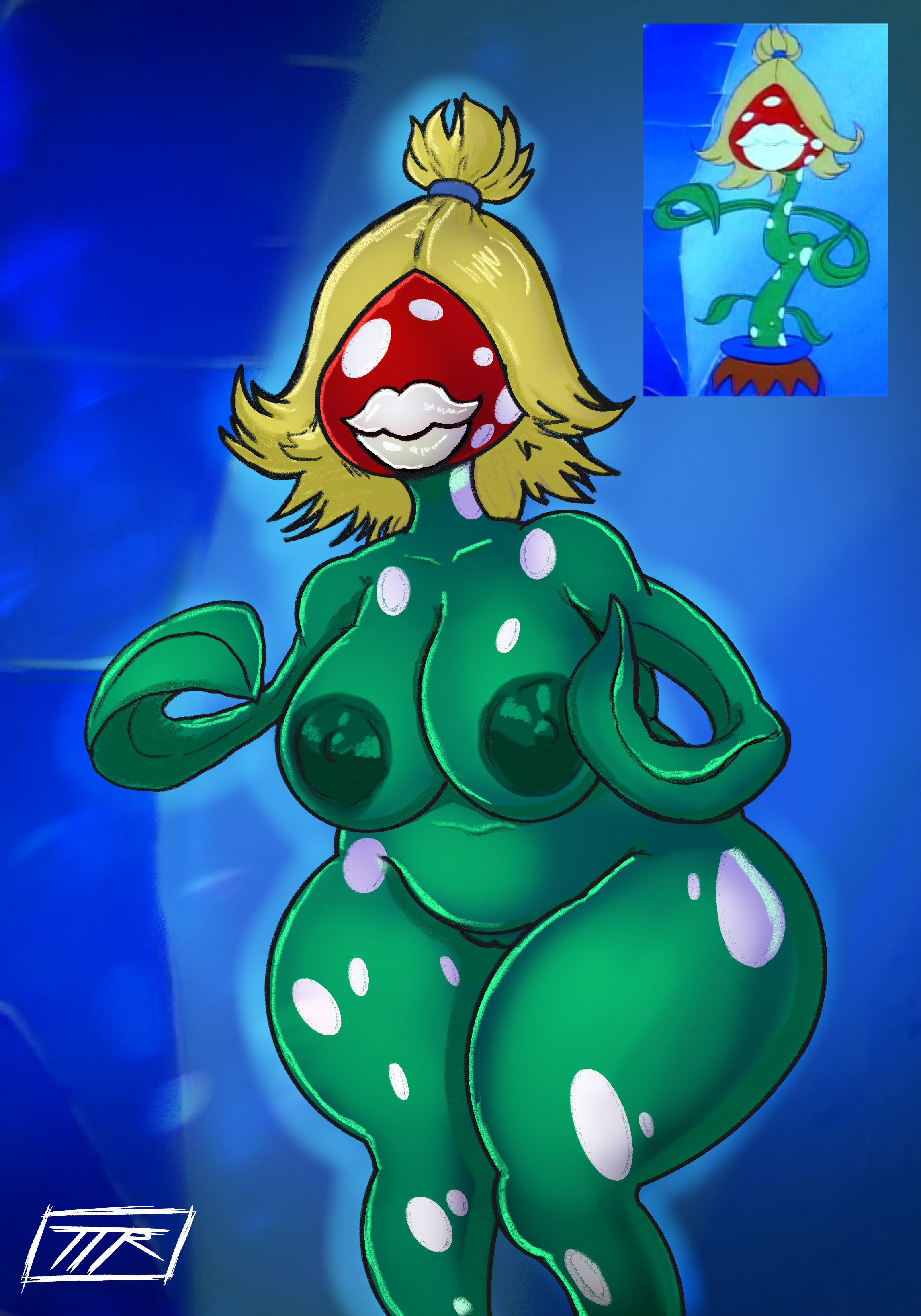Piranha Plant (Mama Fireplant) Rule 34 Image