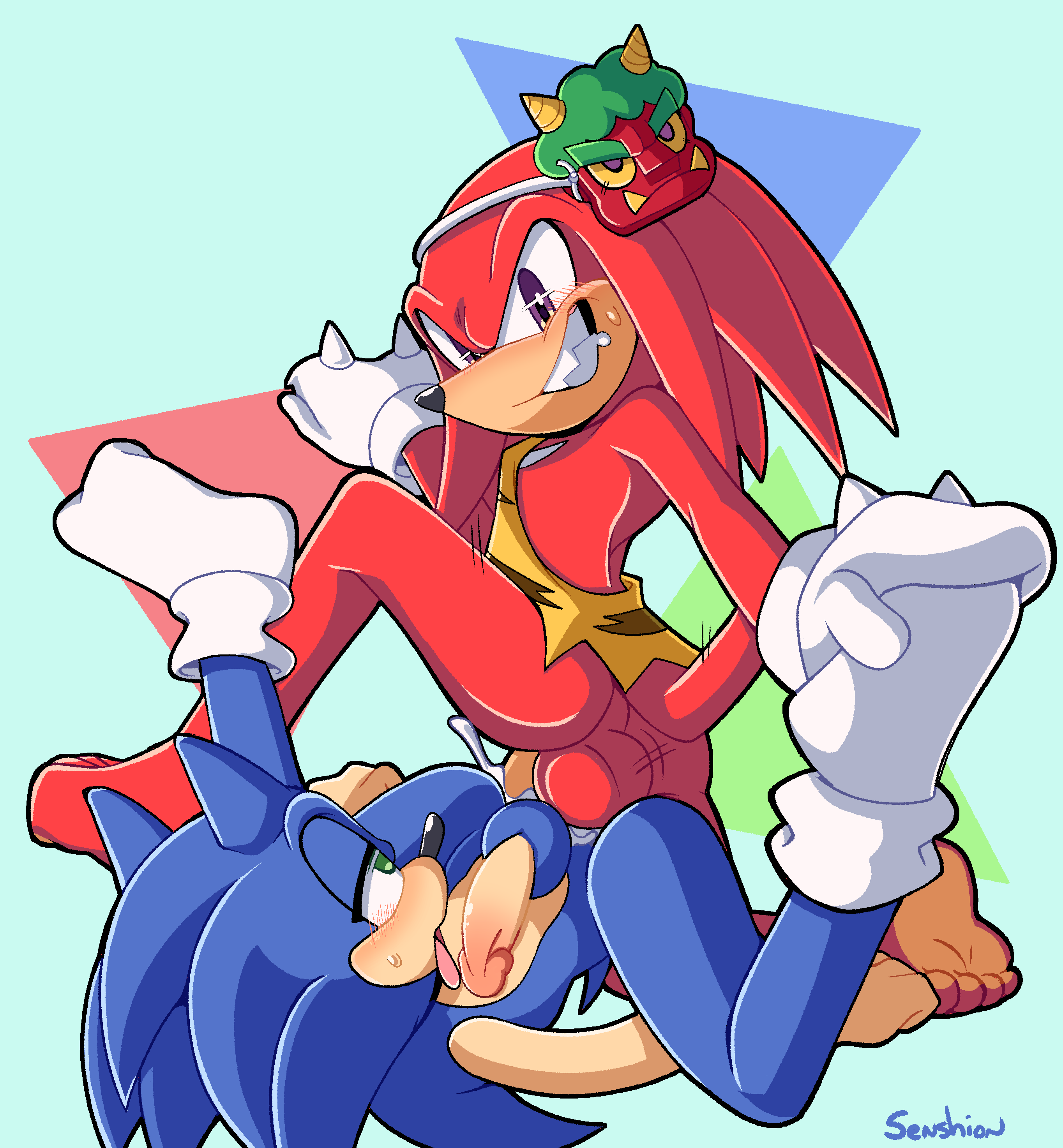 Knuckles The Echidna (Sega) Rule 34 Image
