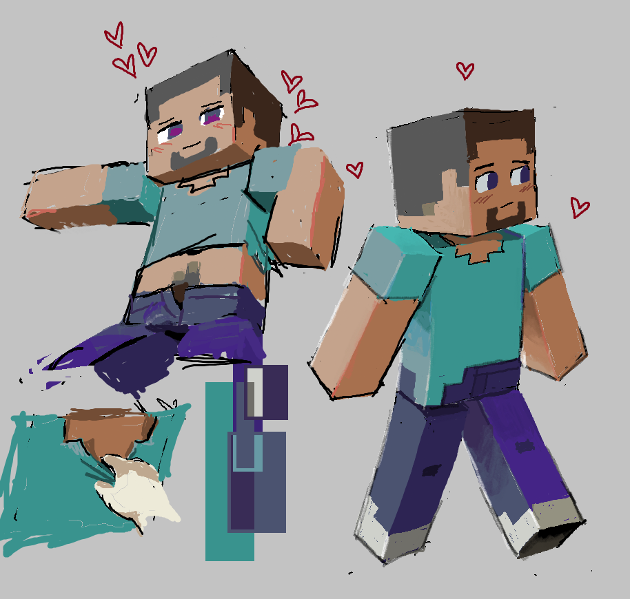 Steve (Minecraft) Rule 34 Image