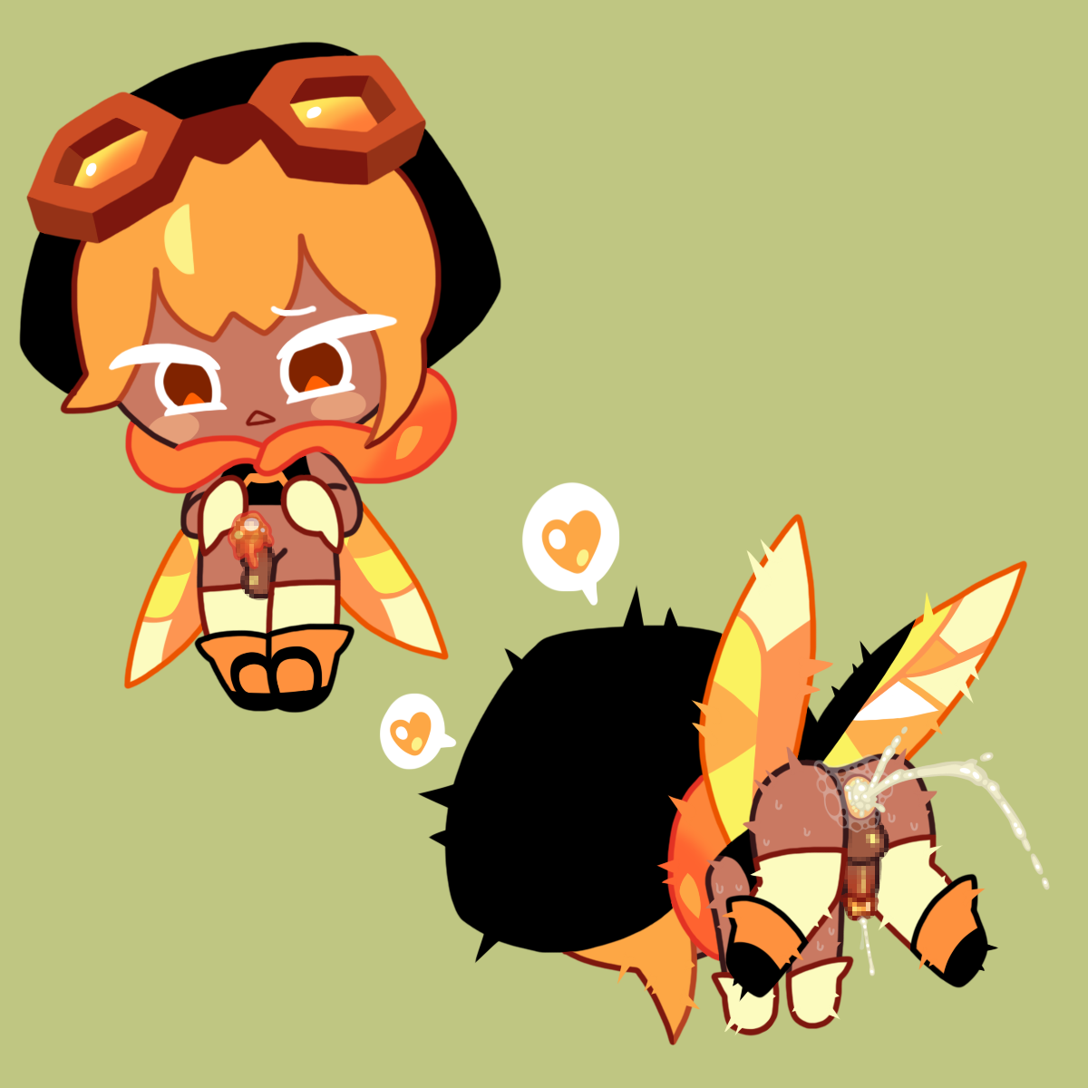 Amber Sugar Cookie (Cookie Run) Rule 34 Image