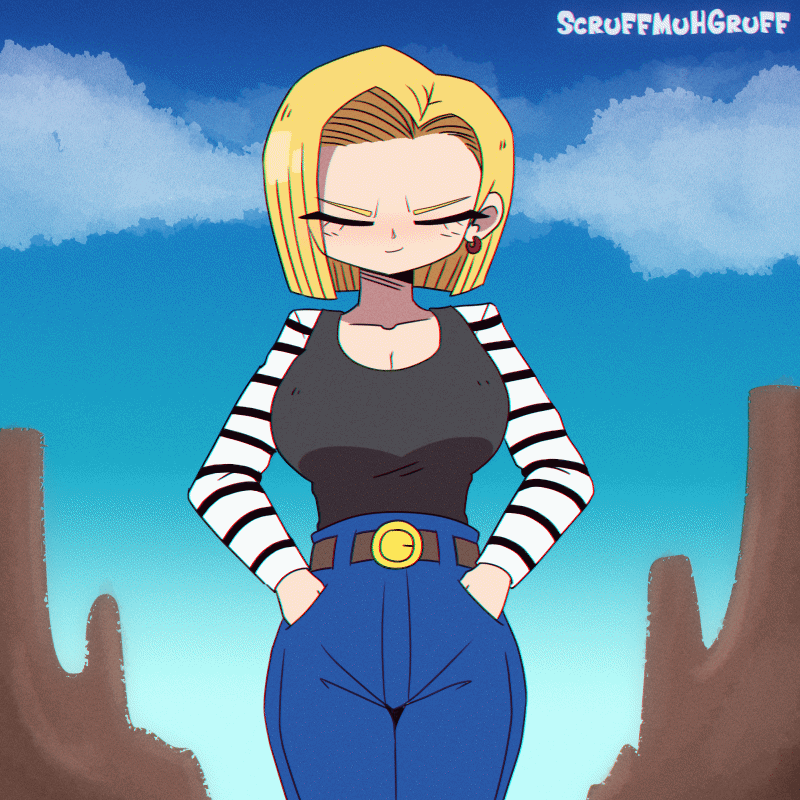 Android 18 (Dragon Ball) Rule 34 Image