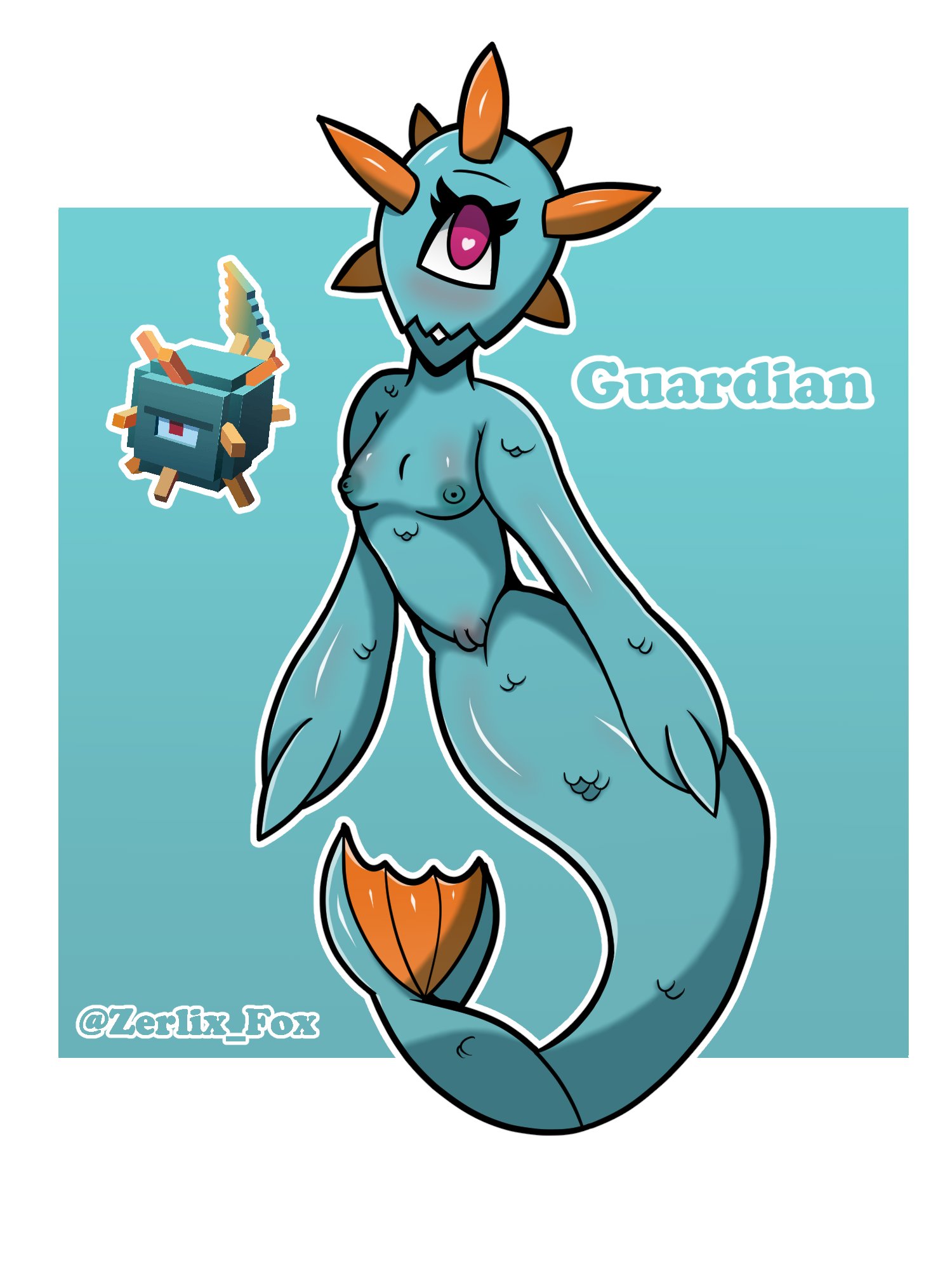 Guardian (Minecraft) Rule 34 Image