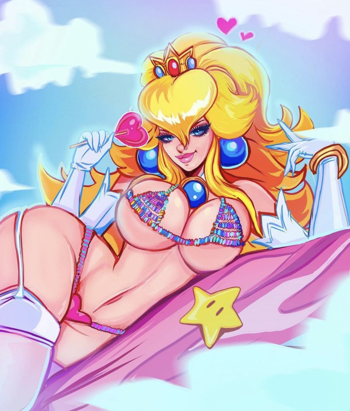 Princess Peach (Mario (Series)) Rule 34 Image