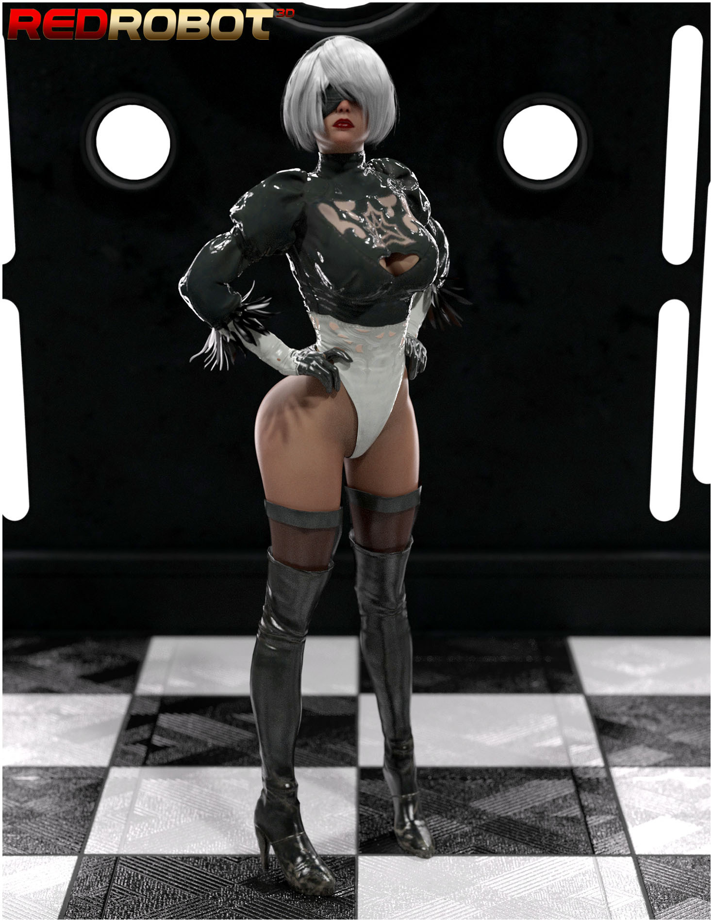 Yorha 2b (Nier: Automata) Rule 34 Image