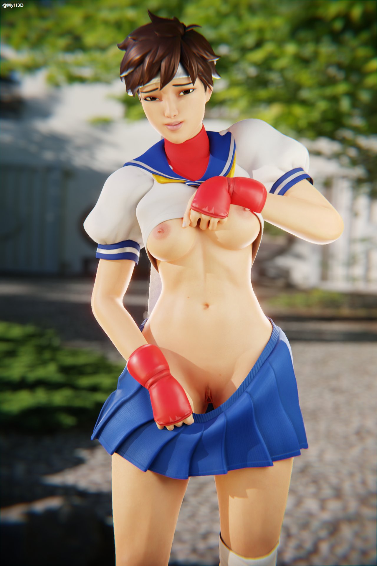 Sakura Kasugano (Fortnite) Rule 34 Image