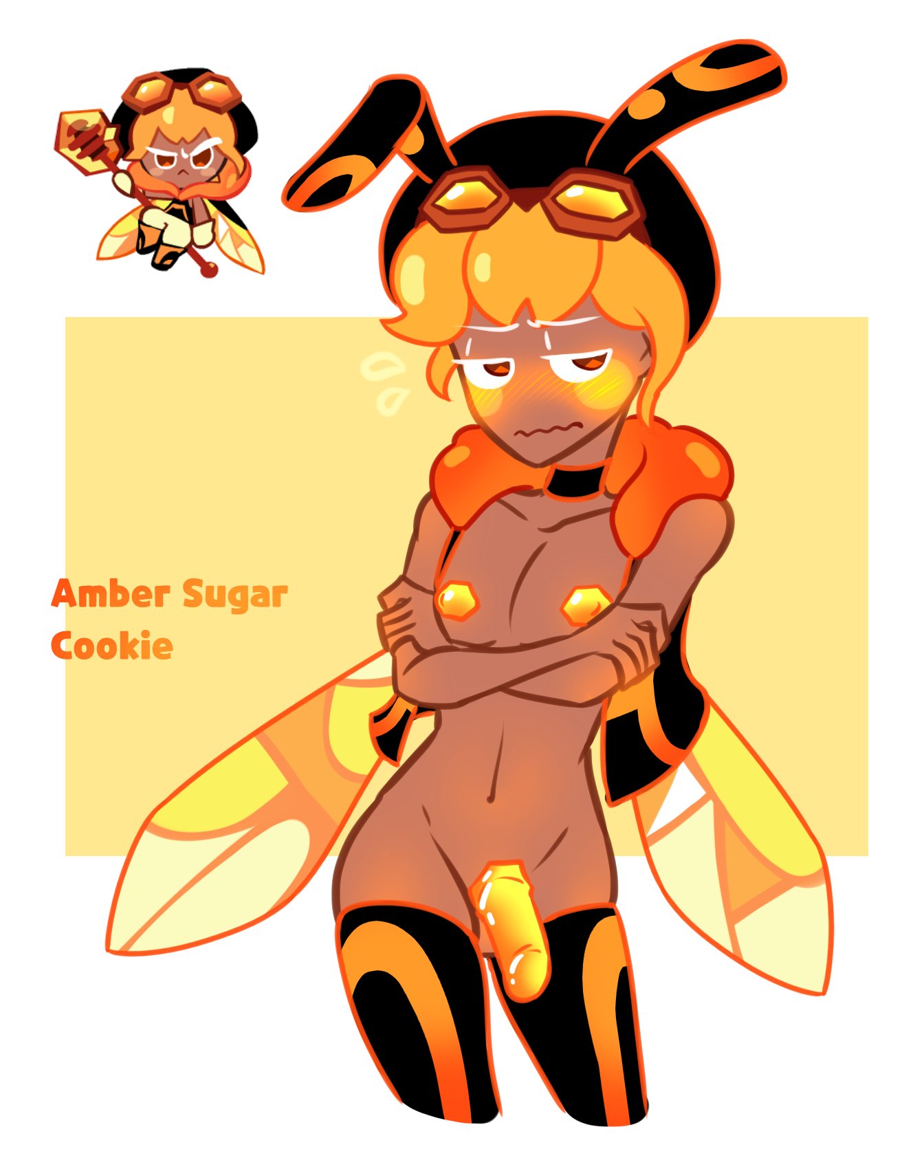 Amber Sugar Cookie (Cookie Run) Rule 34 Image