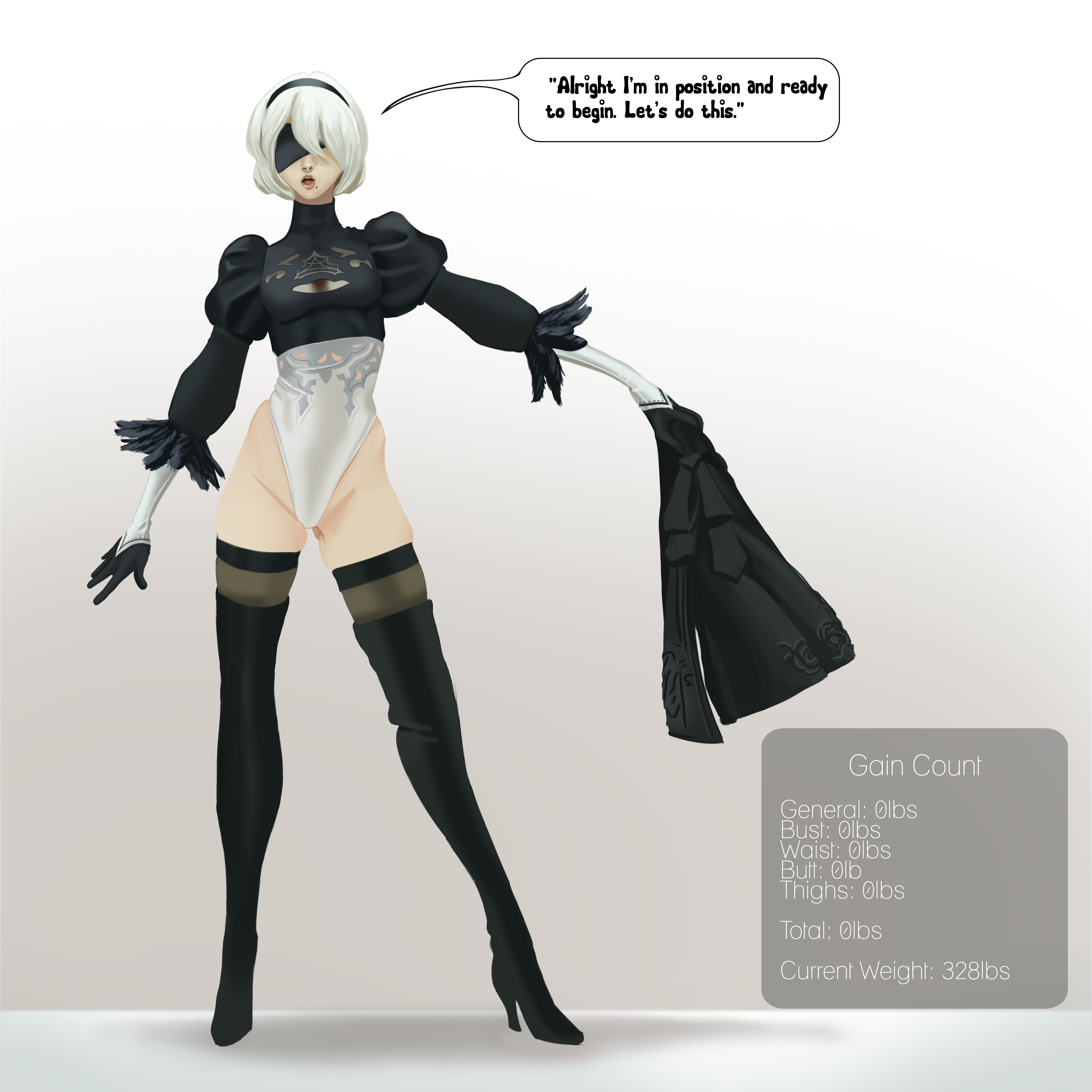 Yorha 2b (Nier) Rule 34 Image