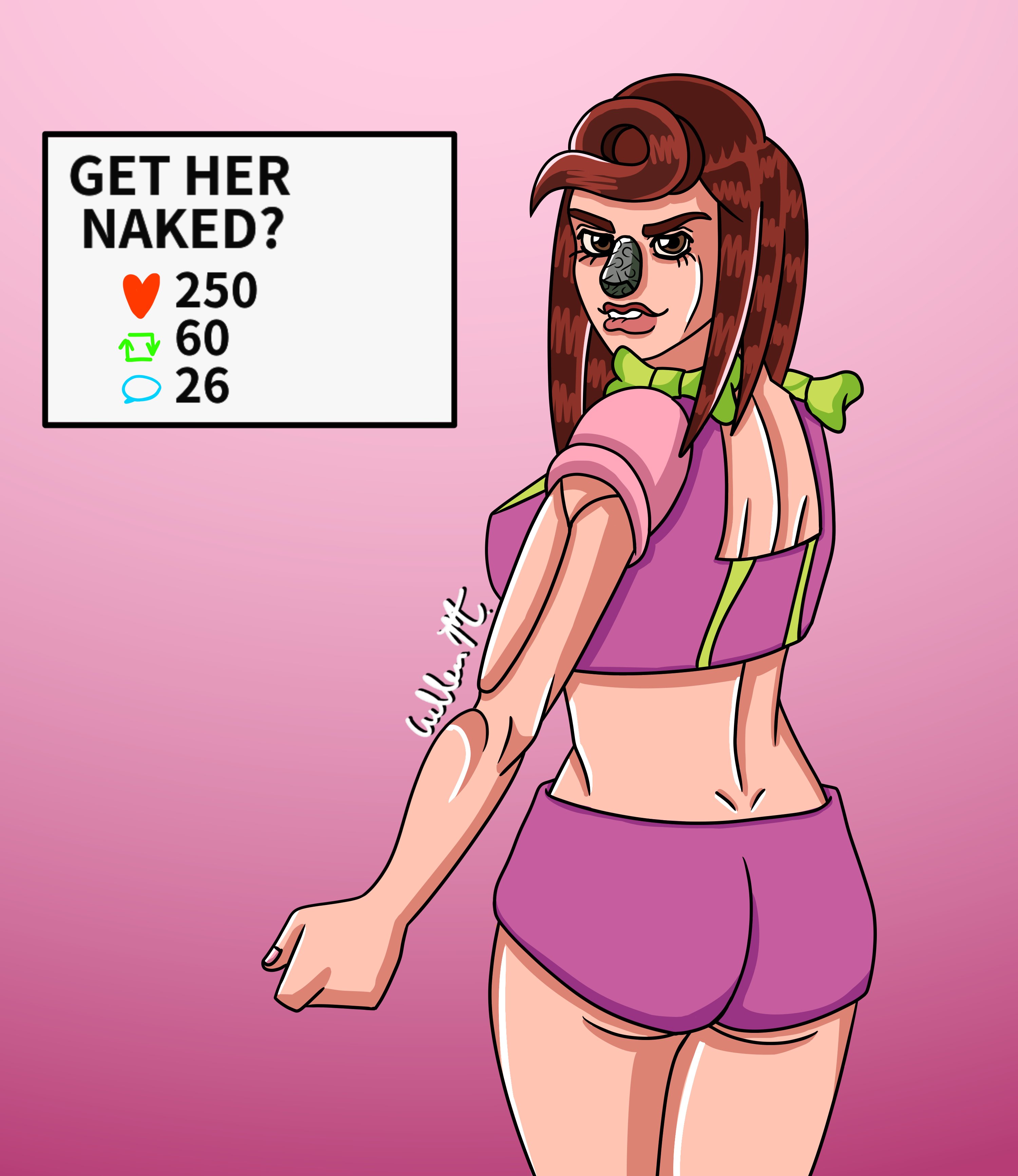 Mitsuba Higashikata (Jojo'S Bizarre Adventure) Rule 34 Image