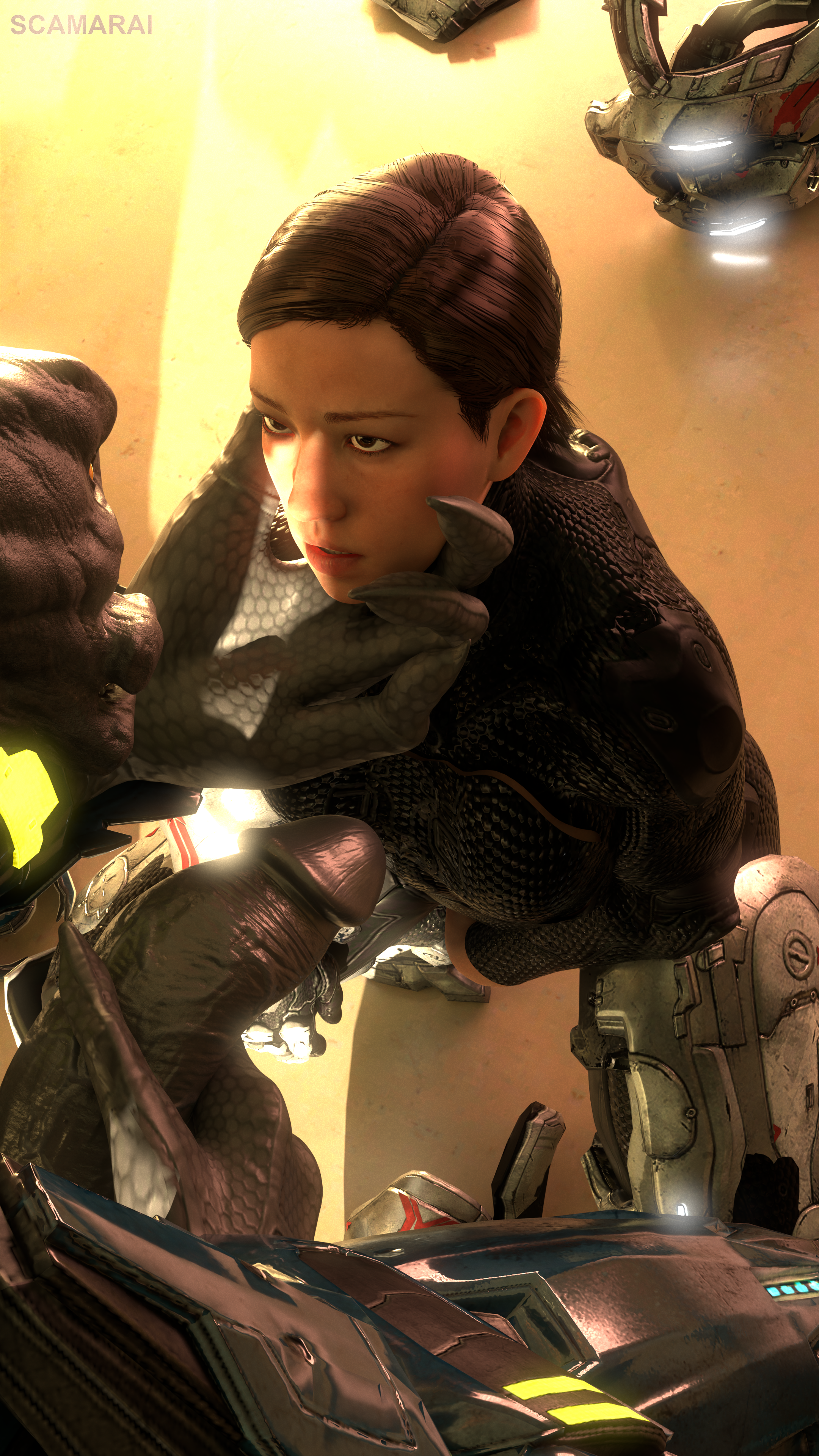 Female Spartan (Halo) Rule 34 Image