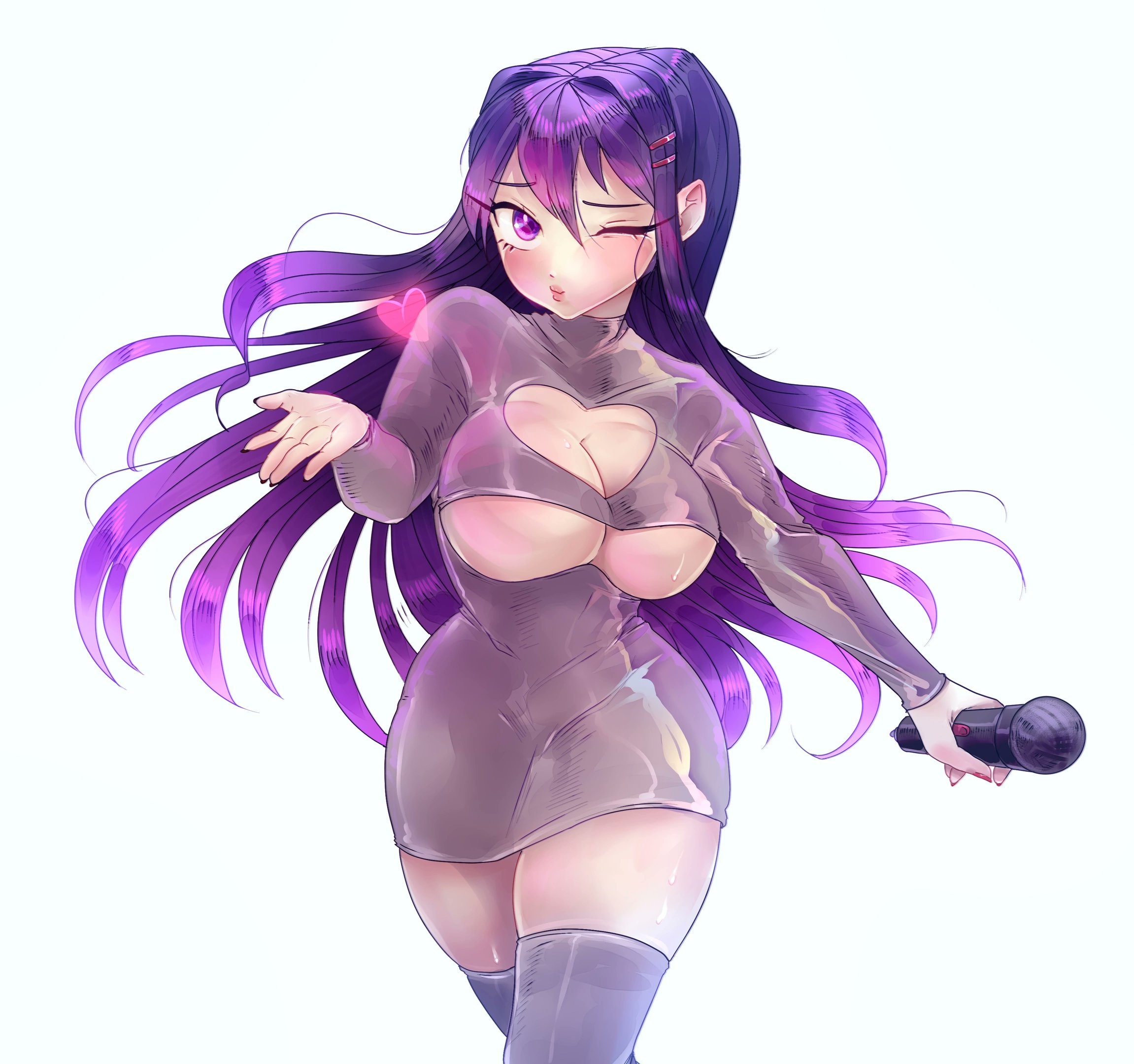 Yuri (Doki Doki Literature Club) Rule 34 Image