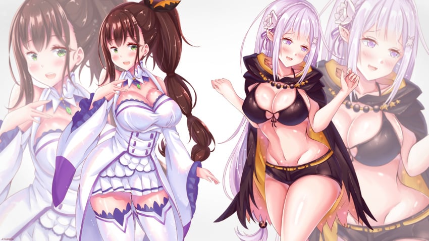 Emilia (Re:Zero) Rule 34 Image