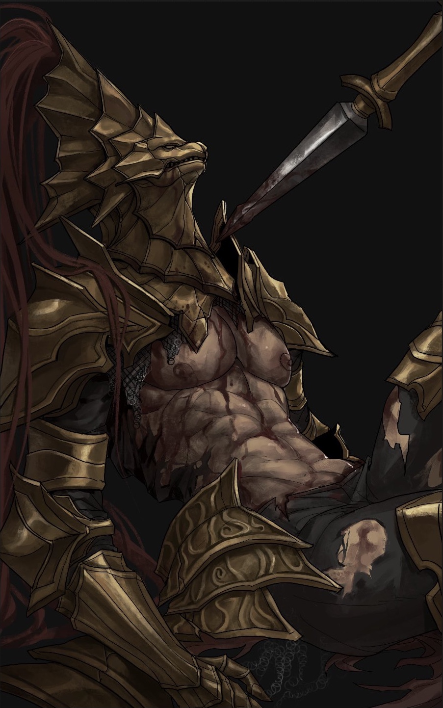 Dragon Slayer Ornstein (Dark Souls) Rule 34 Image