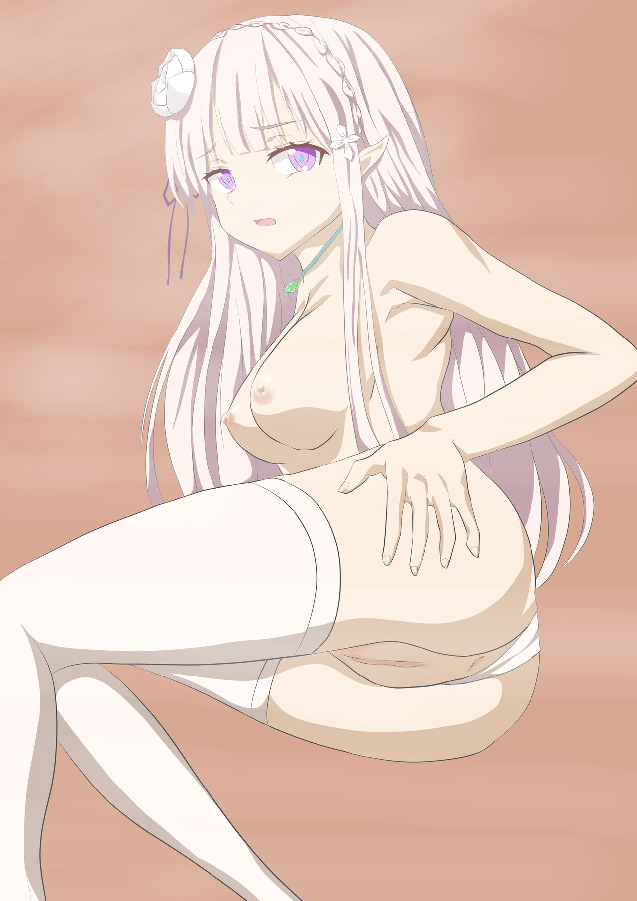 Emilia (Re:Zero) Rule 34 Image