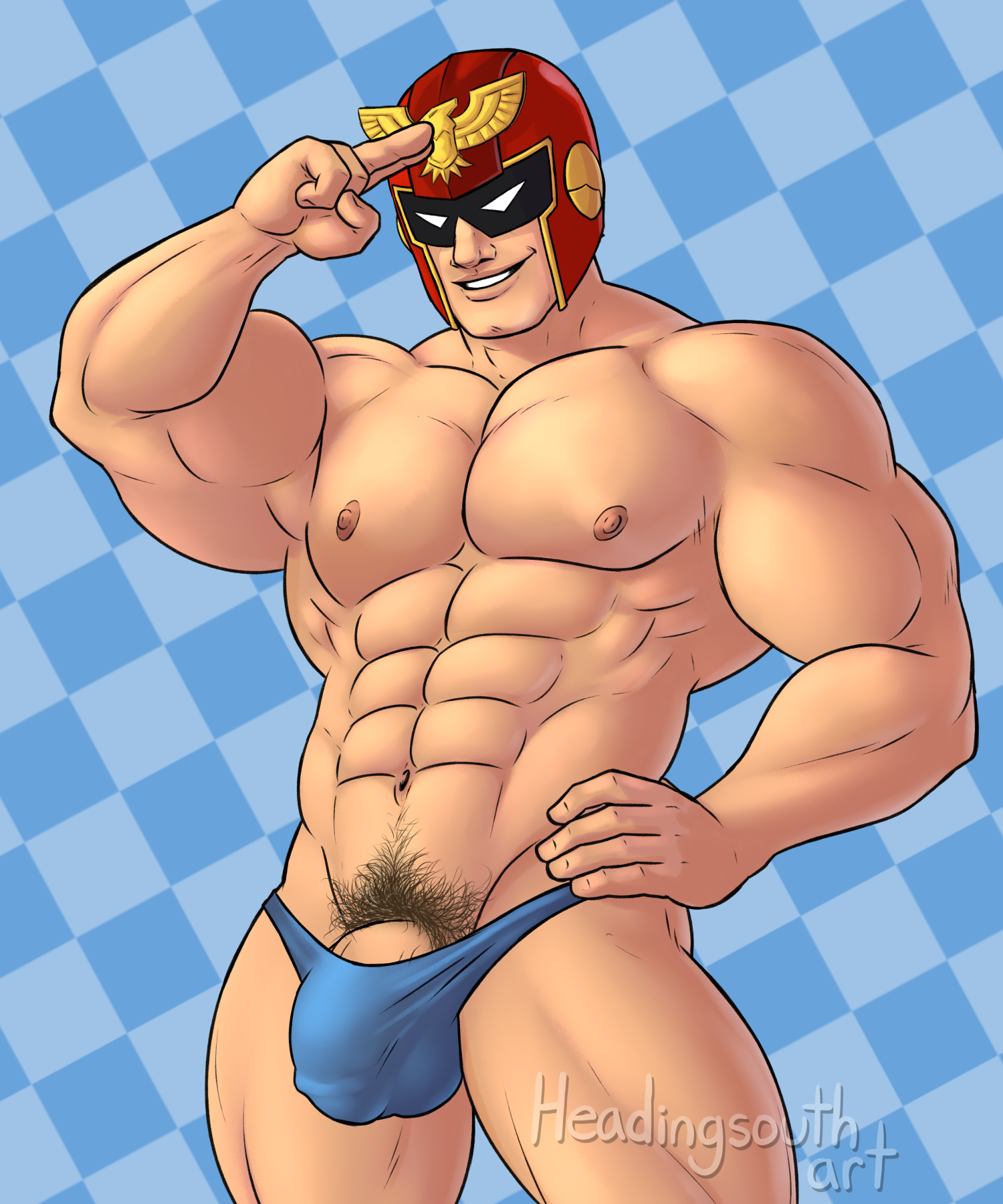 Captain Falcon (F-Zero) Rule 34 Image