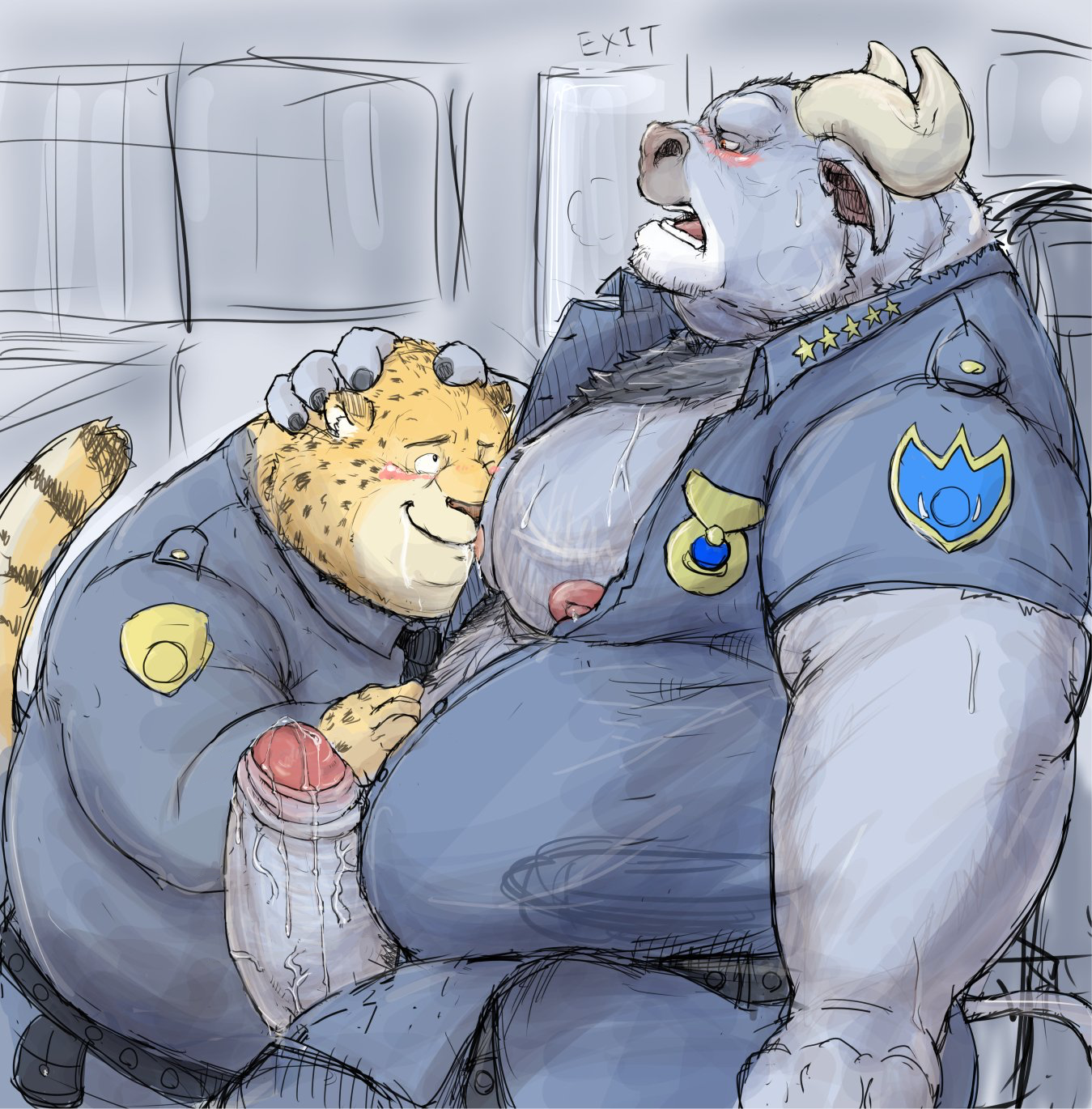 Benjamin Clawhauser (Disney) Rule 34 Image