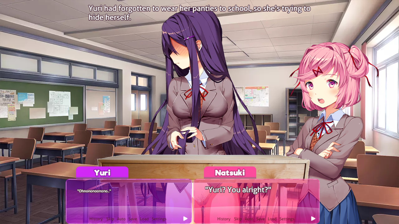 Natsuki (Doki Doki Literature Club) Rule 34 Image