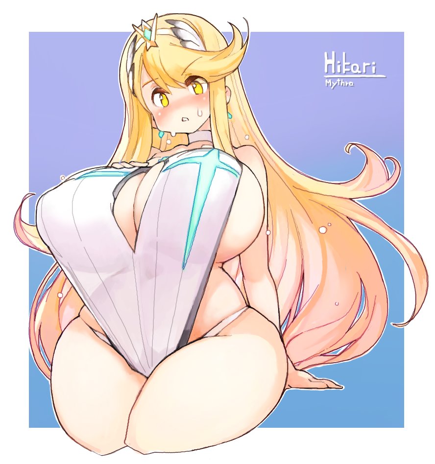 Mythra (Radiant Beach) (Xenoblade) Rule 34 Image