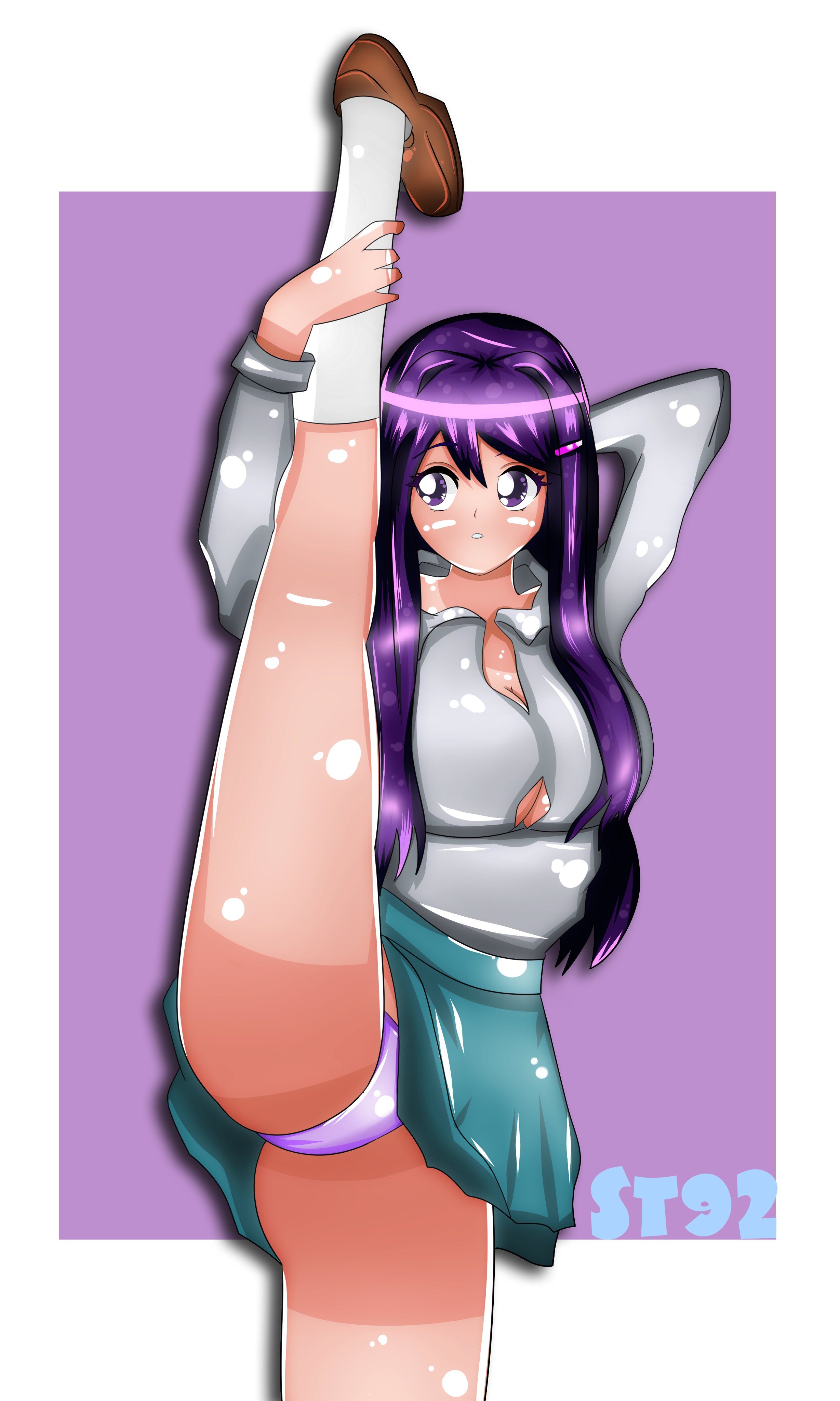 Yuri (Doki Doki Literature Club) Rule 34 Image